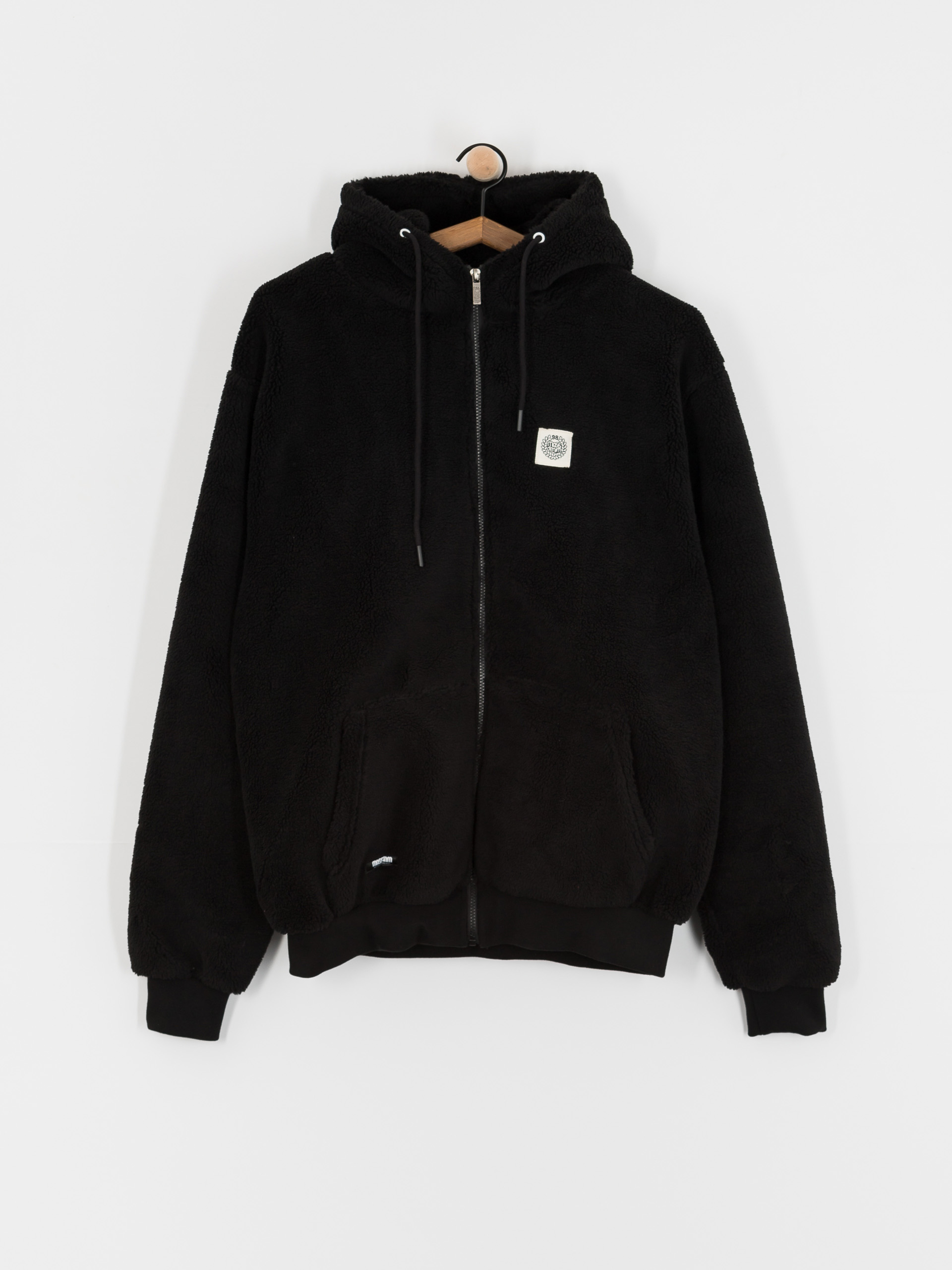 Geacă MassDnm Patch Teddy Zip Hoody (black)