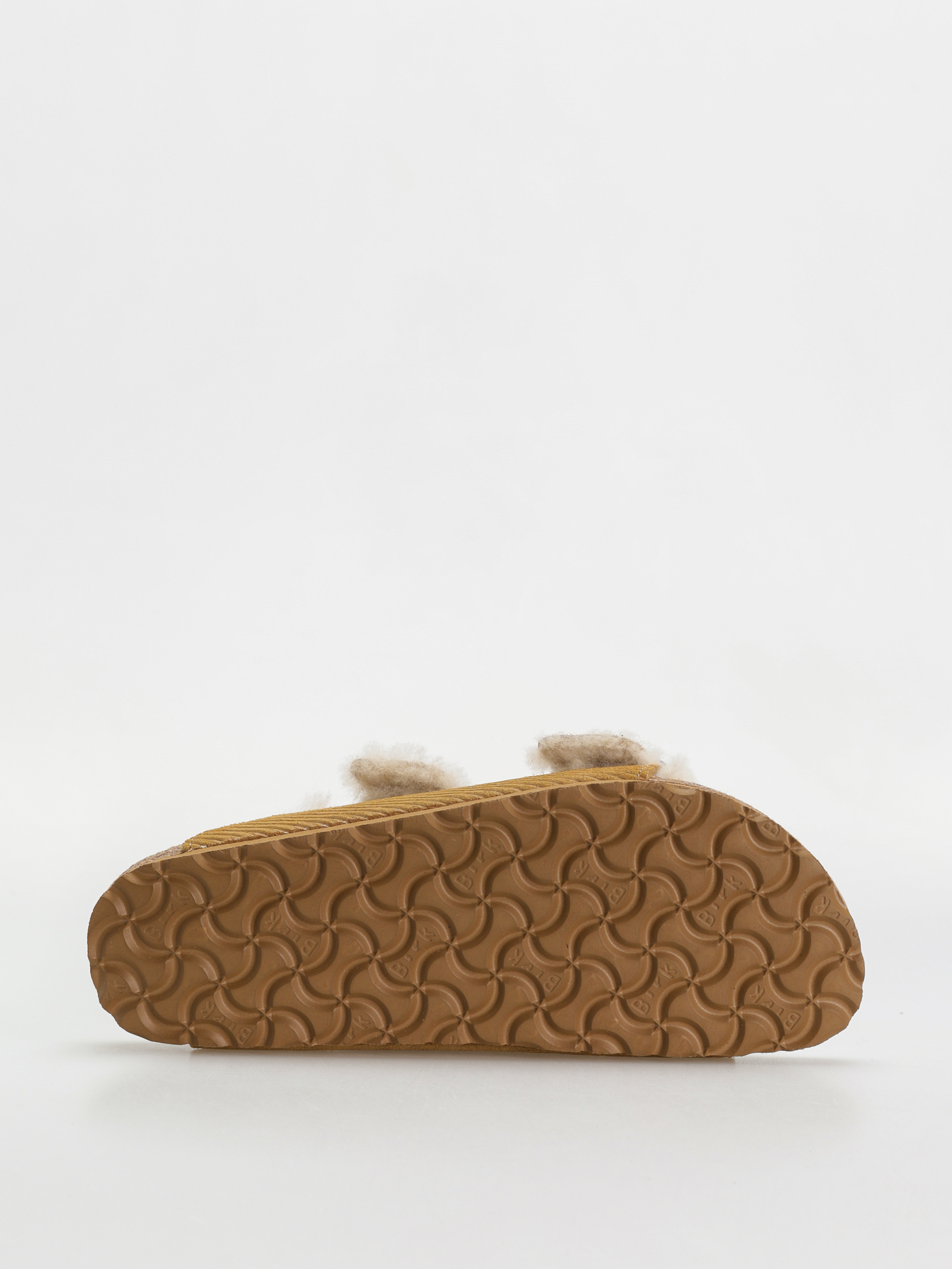 Șlapi Birkenstock Arizona Fell Suede Leather Fur Narrow Wmn (corduroy cork brown)