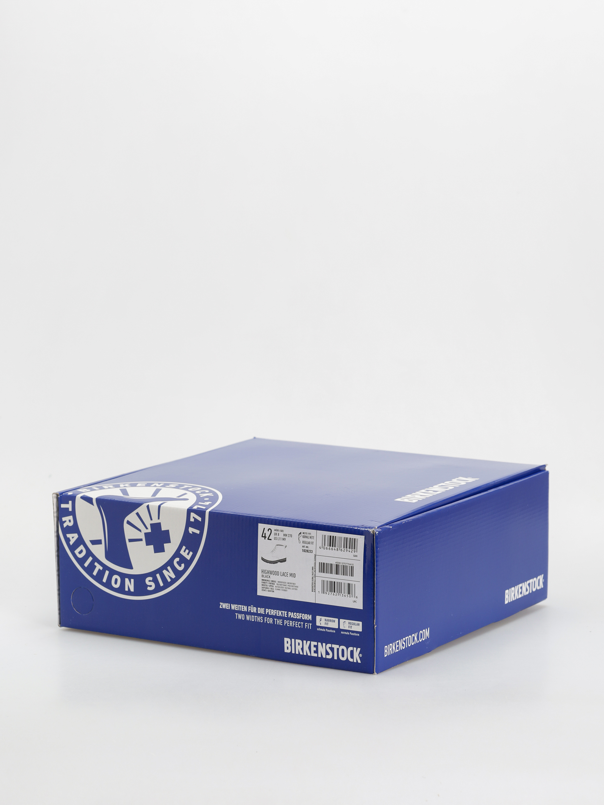 Pantofi Birkenstock Highwood Lace Mid Natural Leather Regular (black)