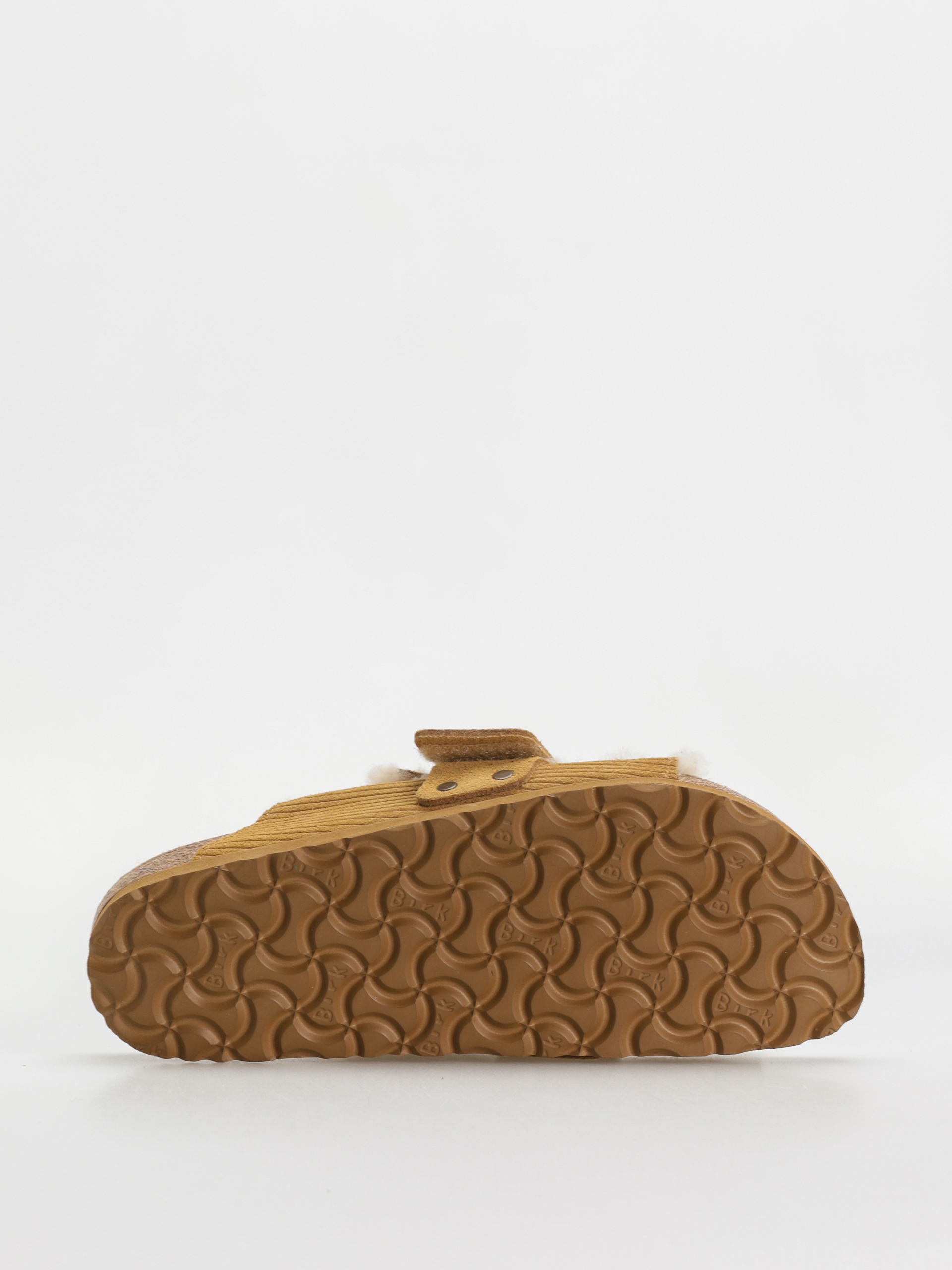 Șlapi Birkenstock Kyoto Shearling Suede Leather Fur Narrow Wmn (corduroy cork brown)