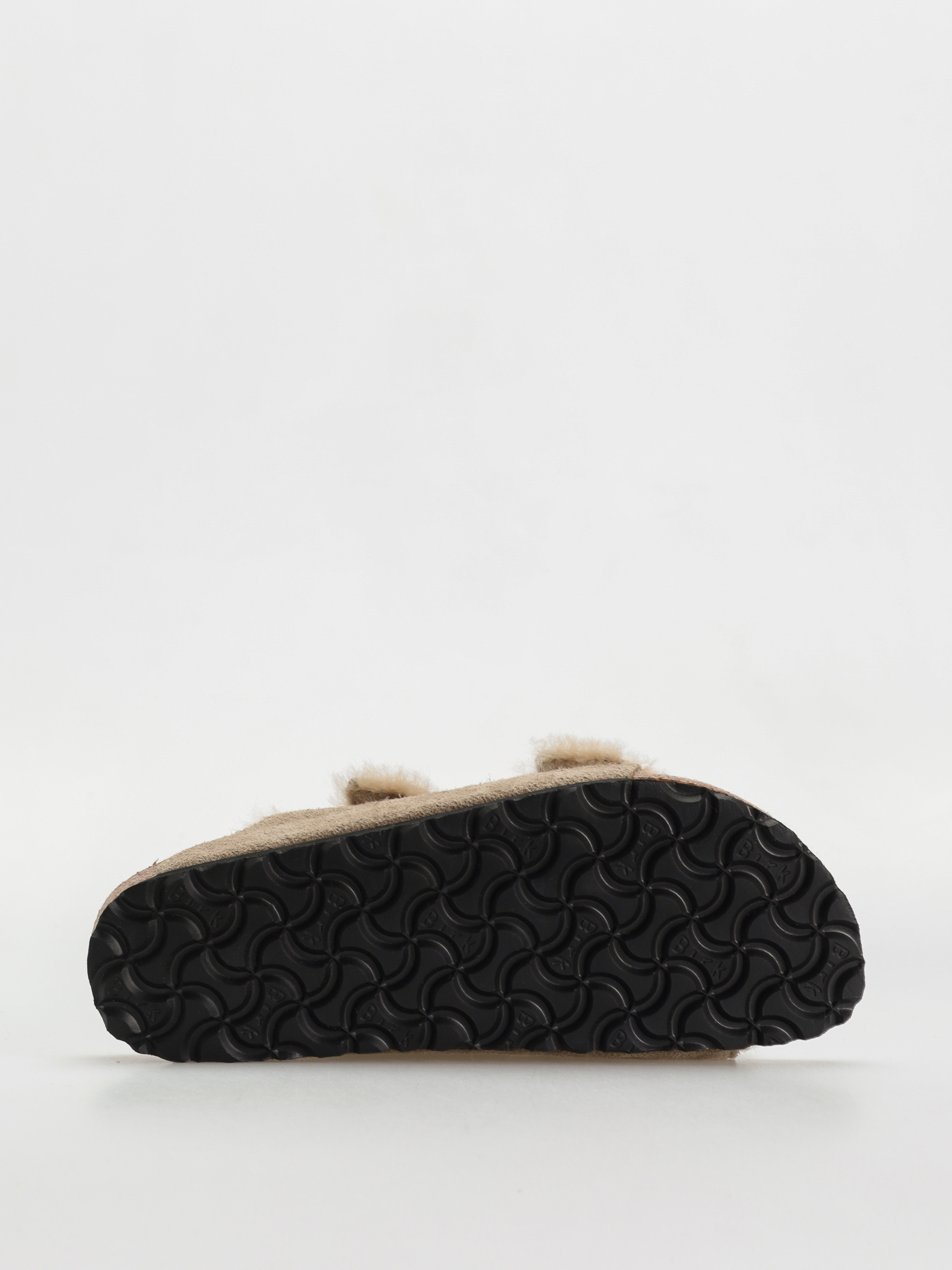 Șlapi Birkenstock Arizona Shearling Suede Leather Fur Narrow Wmn (taupe)