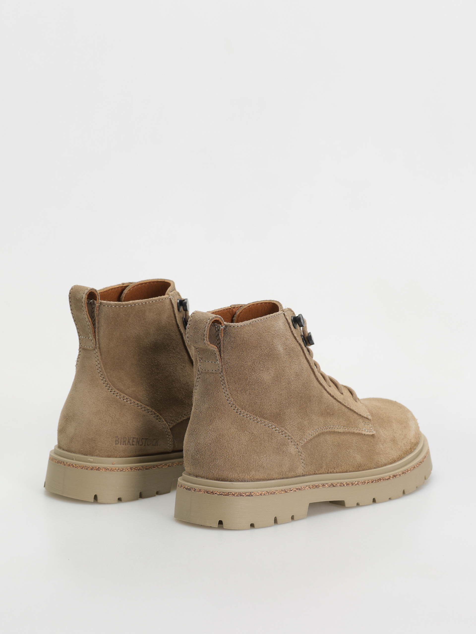 Pantofi Birkenstock Highwood Lace Mid Suede Leather Narrow Wmn (taupe)