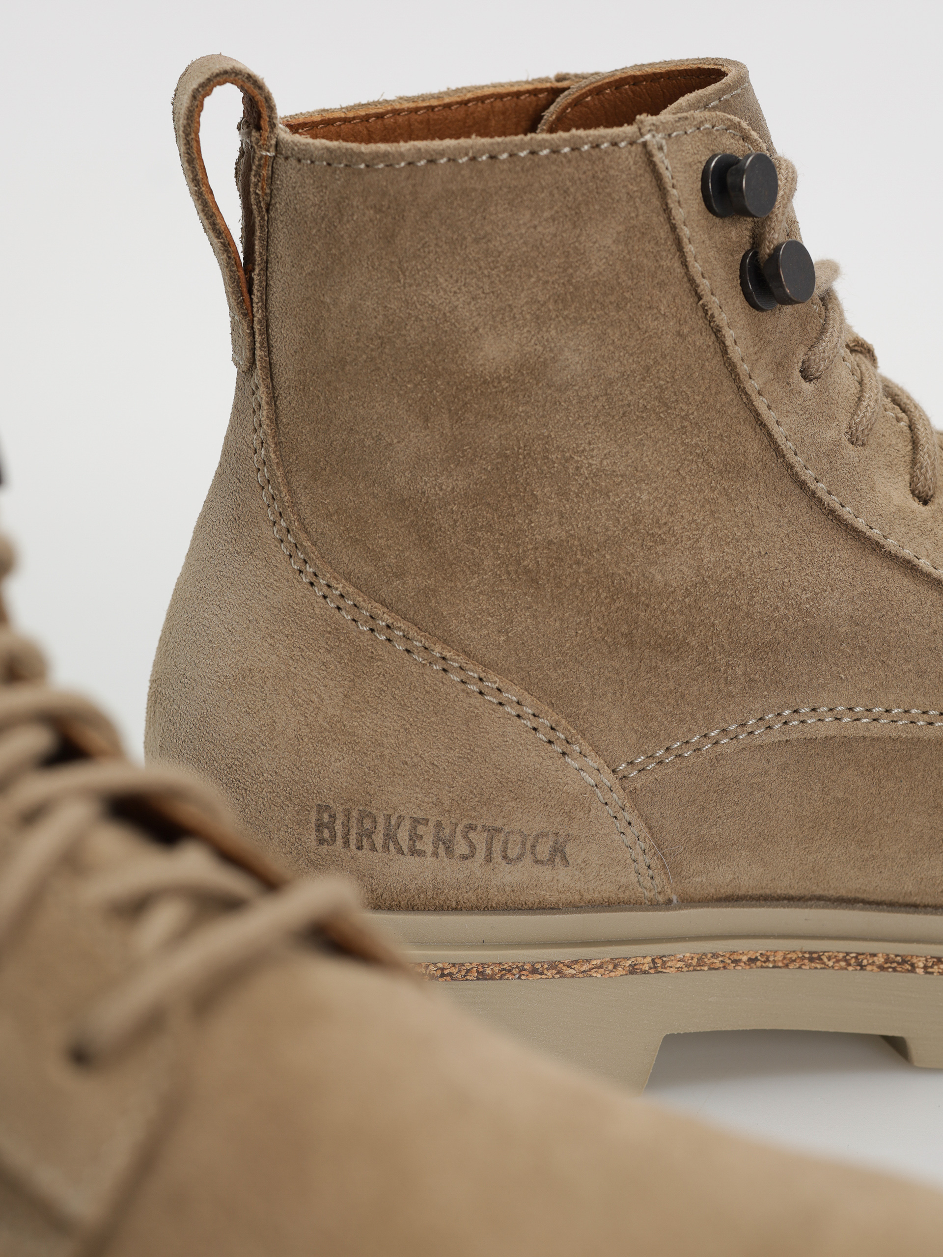 Pantofi Birkenstock Highwood Lace Mid Suede Leather Narrow Wmn (taupe)