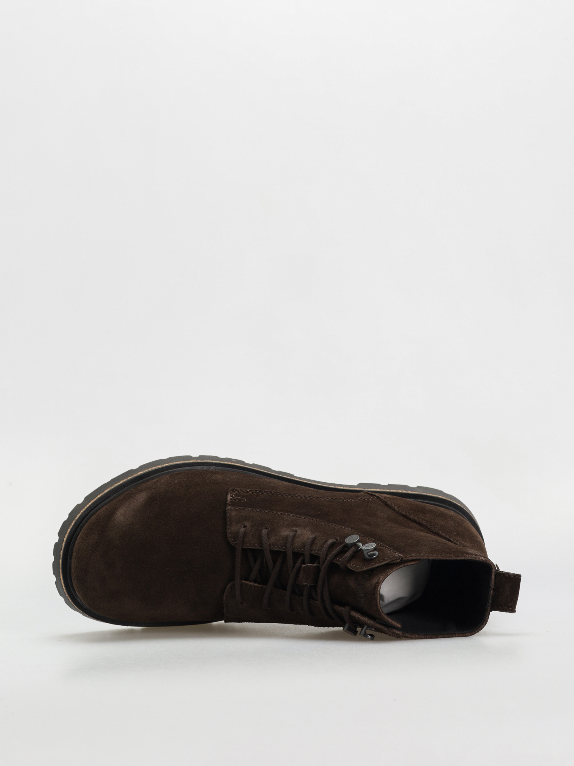 Pantofi Birkenstock Highwood Lace Mid Suede Leather Regular (mocha)