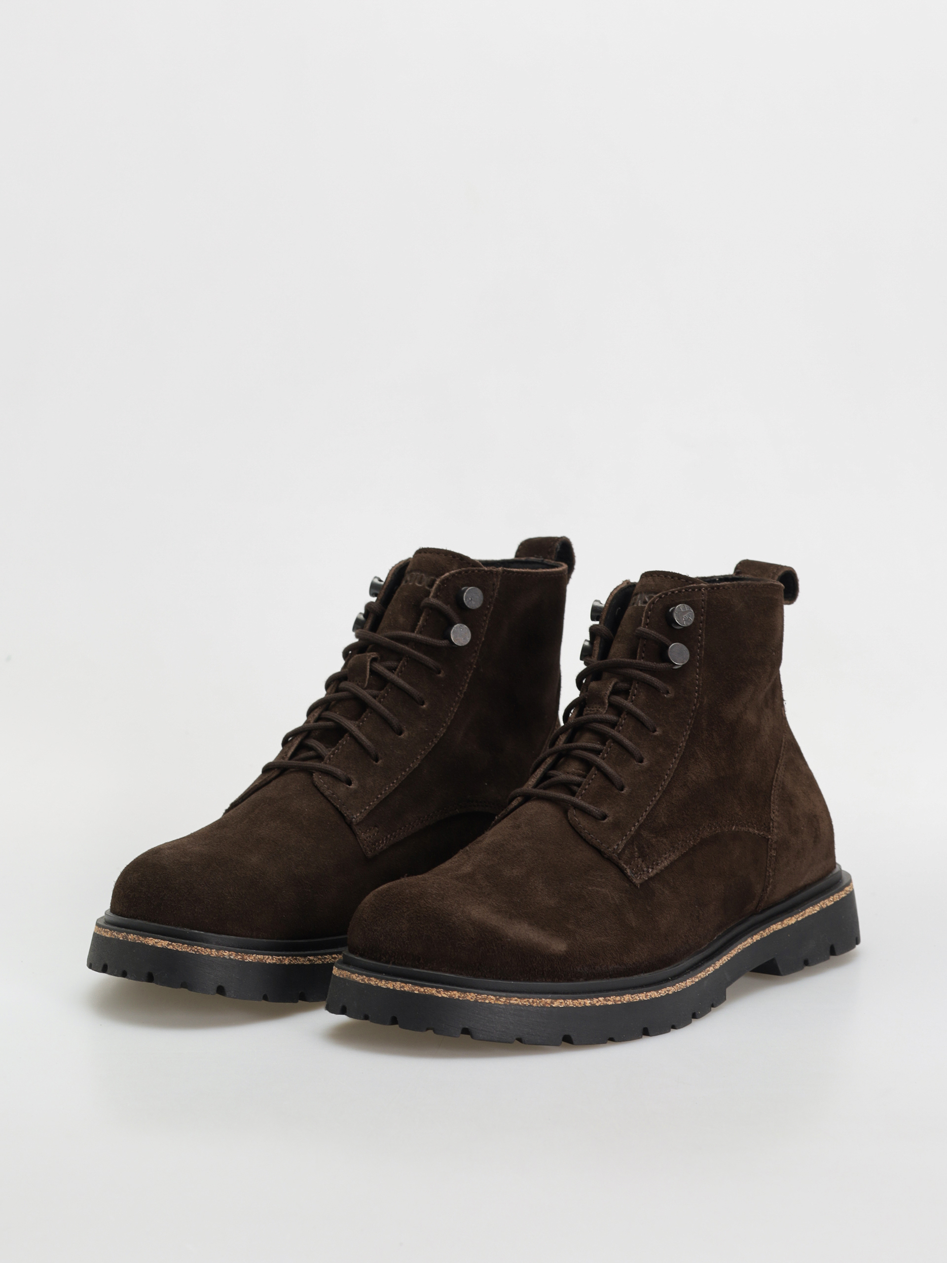 Pantofi Birkenstock Highwood Lace Mid Suede Leather Regular (mocha)