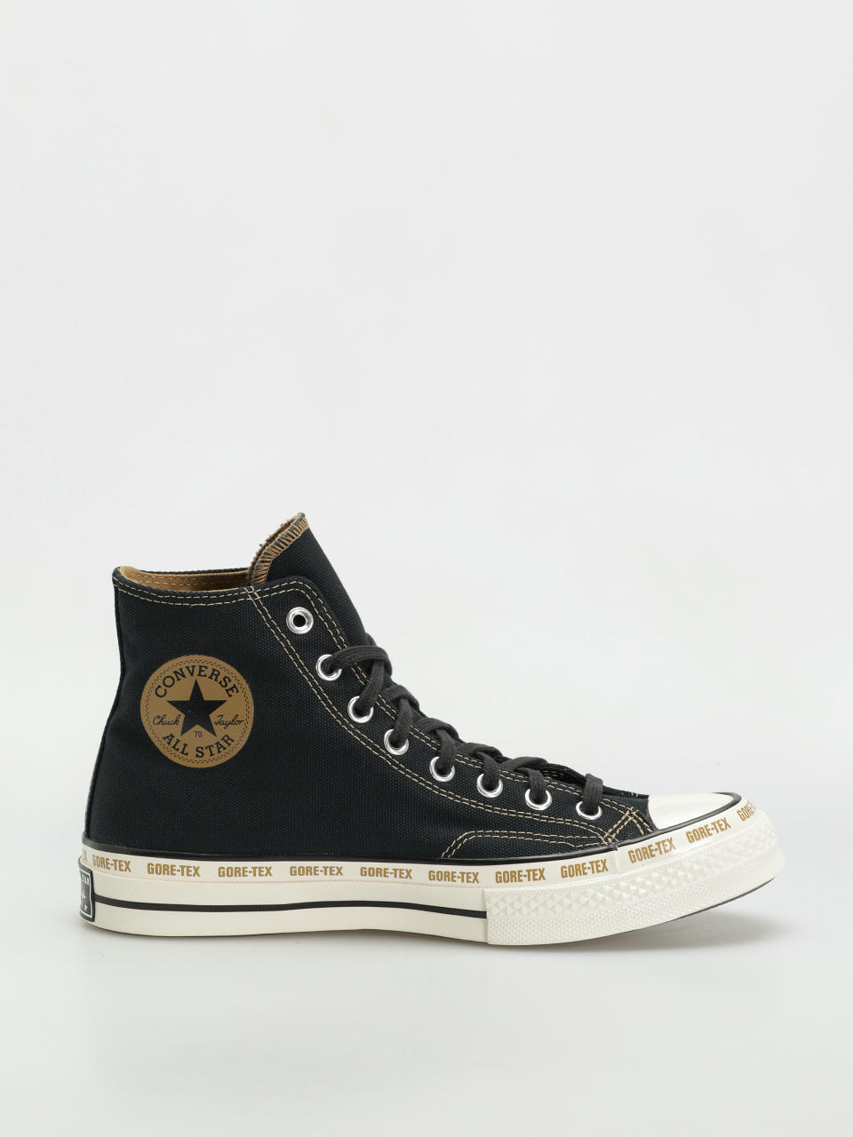 Teniși Converse Chuck 70 GTX Hi (black/toadstool tan/egret)