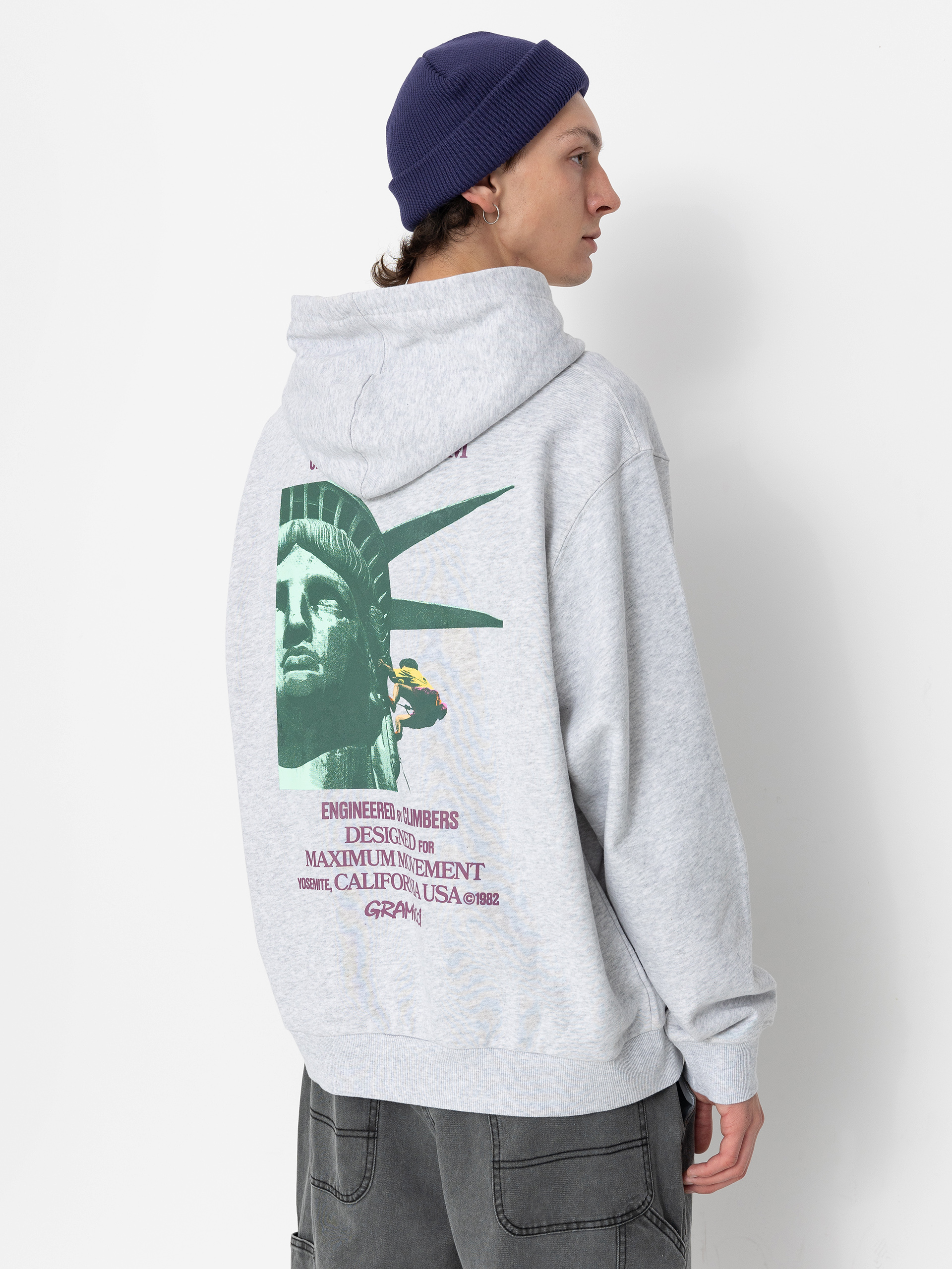 Hanorac cu glugă Gramicci Liberty HD (grey heather)