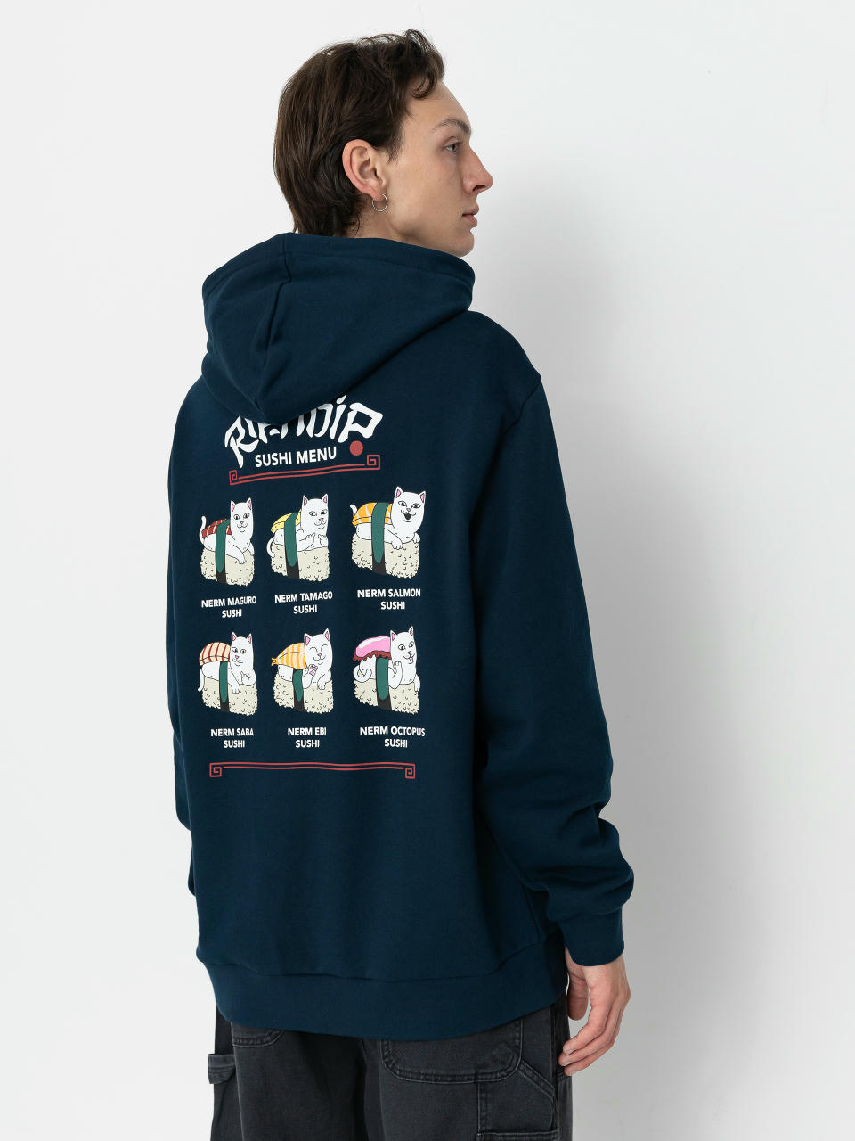 Hanorac cu glugă RipNDip Sushi Nerm HD (navy)