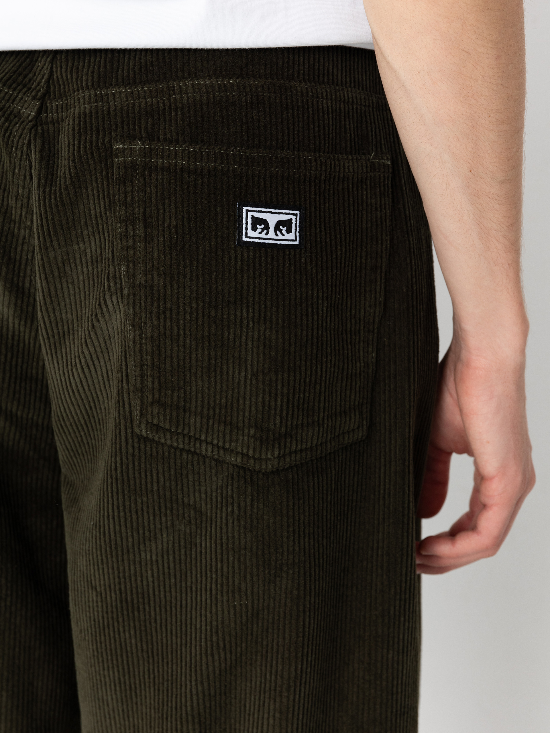 Pantaloni OBEY Bigwig Baggy Corduroy (rosin)