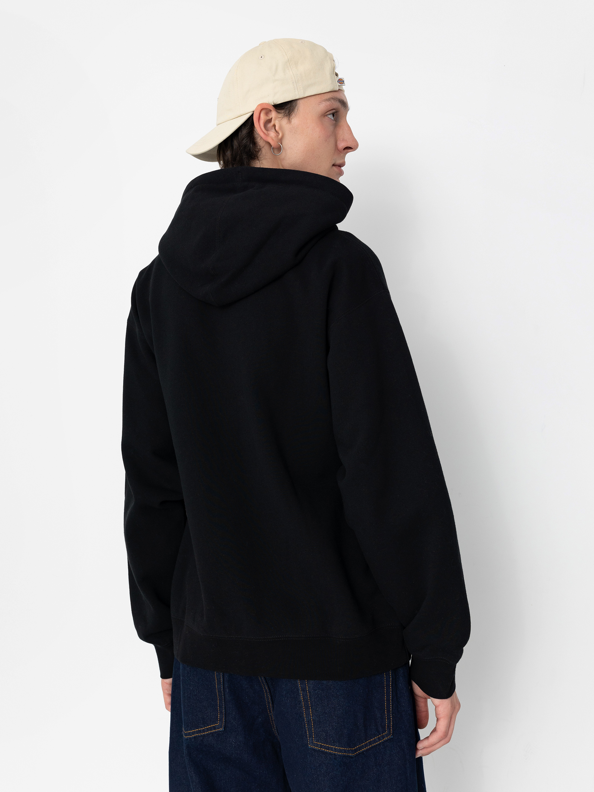 Hanorac cu glugă OBEY Quality Dissent HD (black)