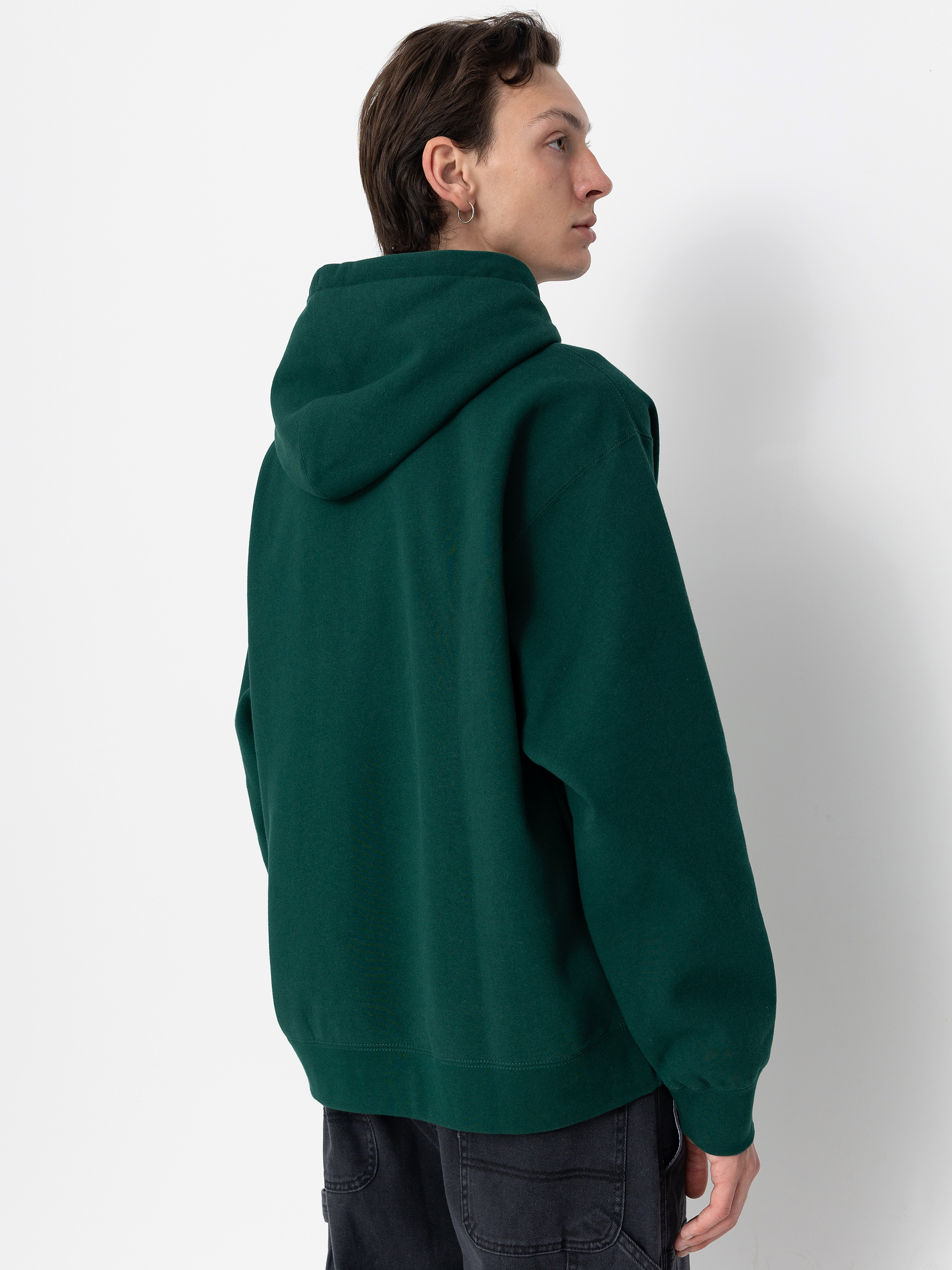 Hanorac cu glugă OBEY Quality Dissent HD (rain forest)