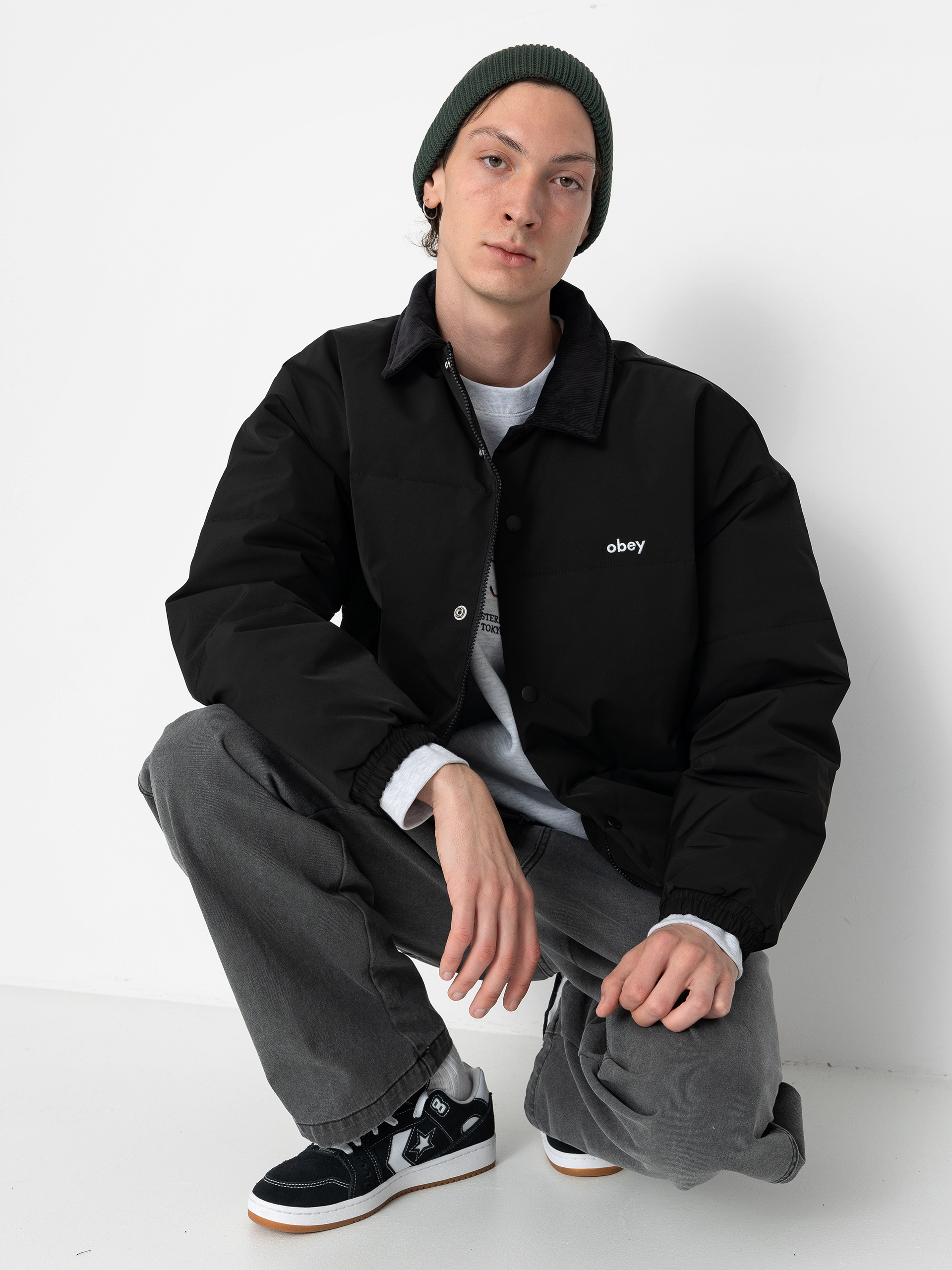 Geacă OBEY Whispers (black)