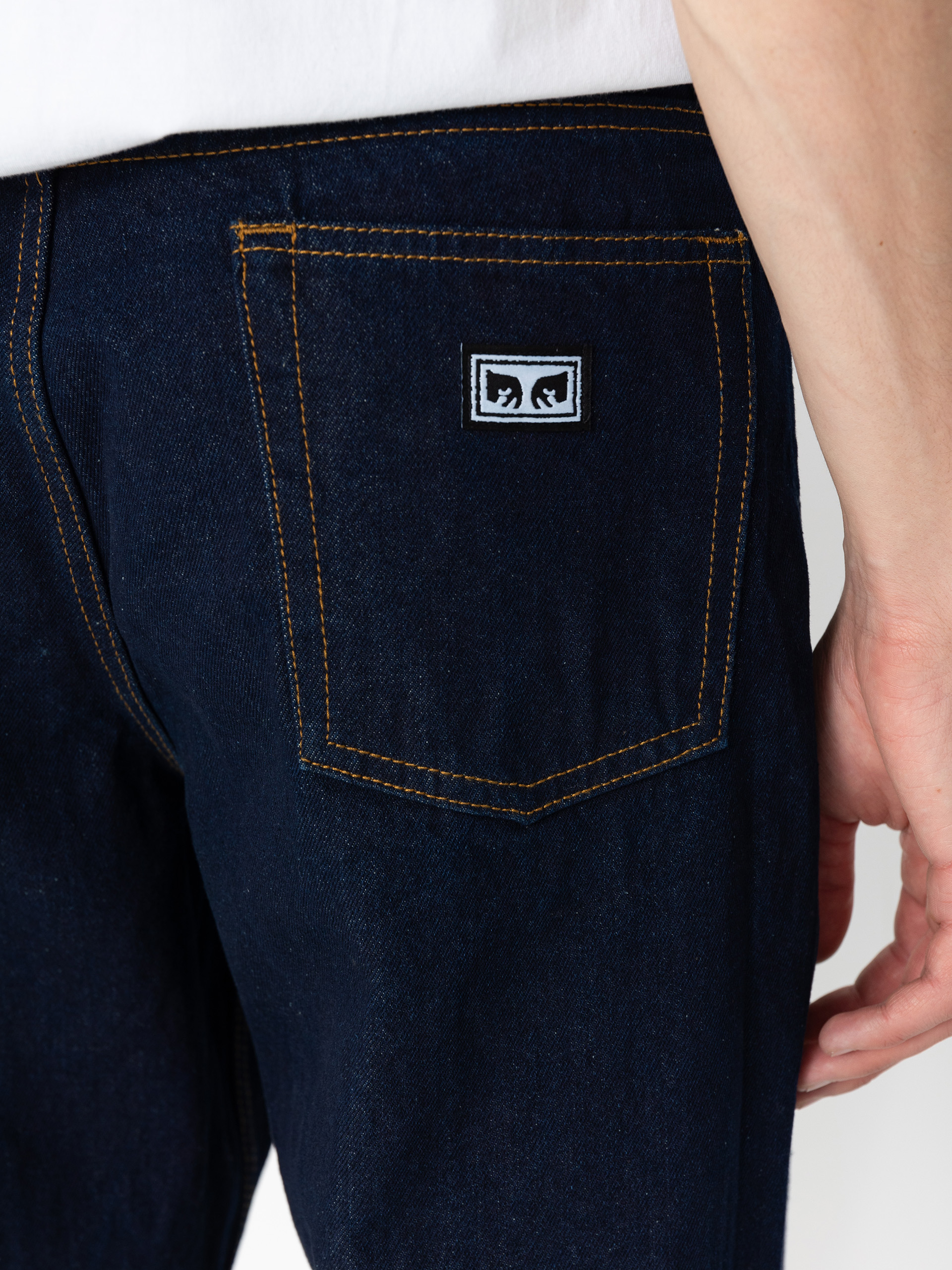 Pantaloni OBEY Hardwork Denim (rinse)