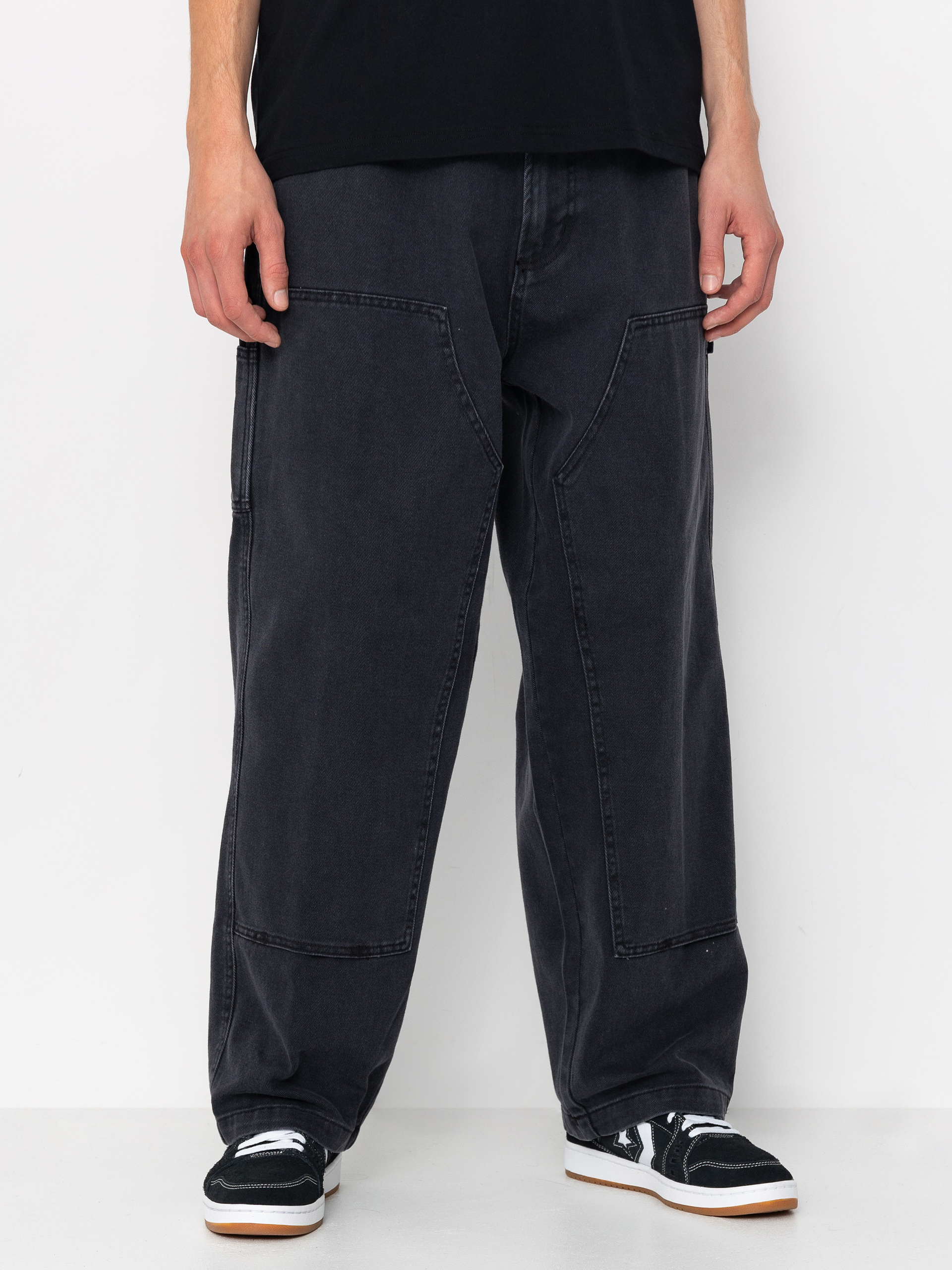 Pantaloni OBEY Bigwig Denim Carpenter (black faded wash)