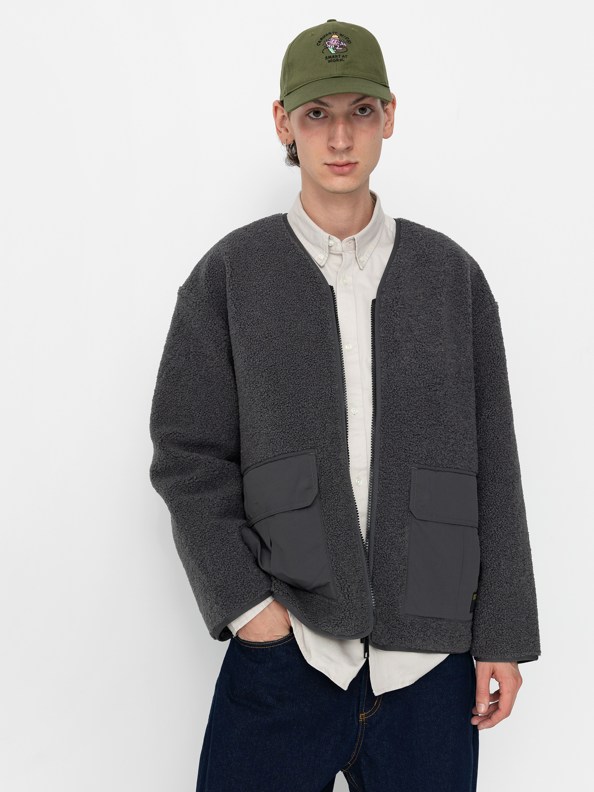 Geacu0103 Carhartt WIP Devin Liner (graphite/graphite)