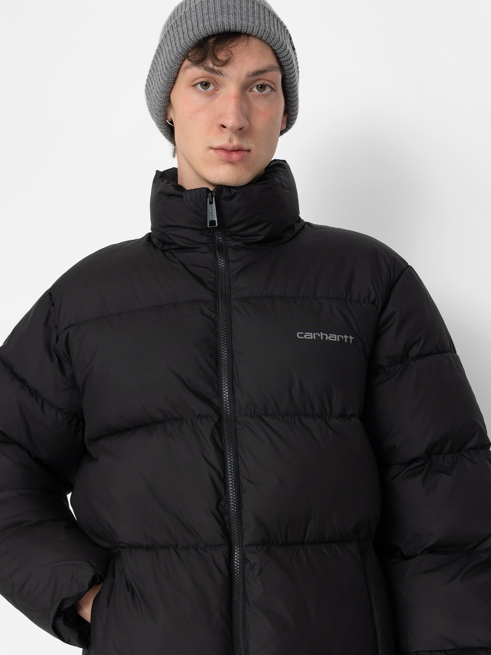 Geacă Carhartt WIP Springfield (black/misty grey)