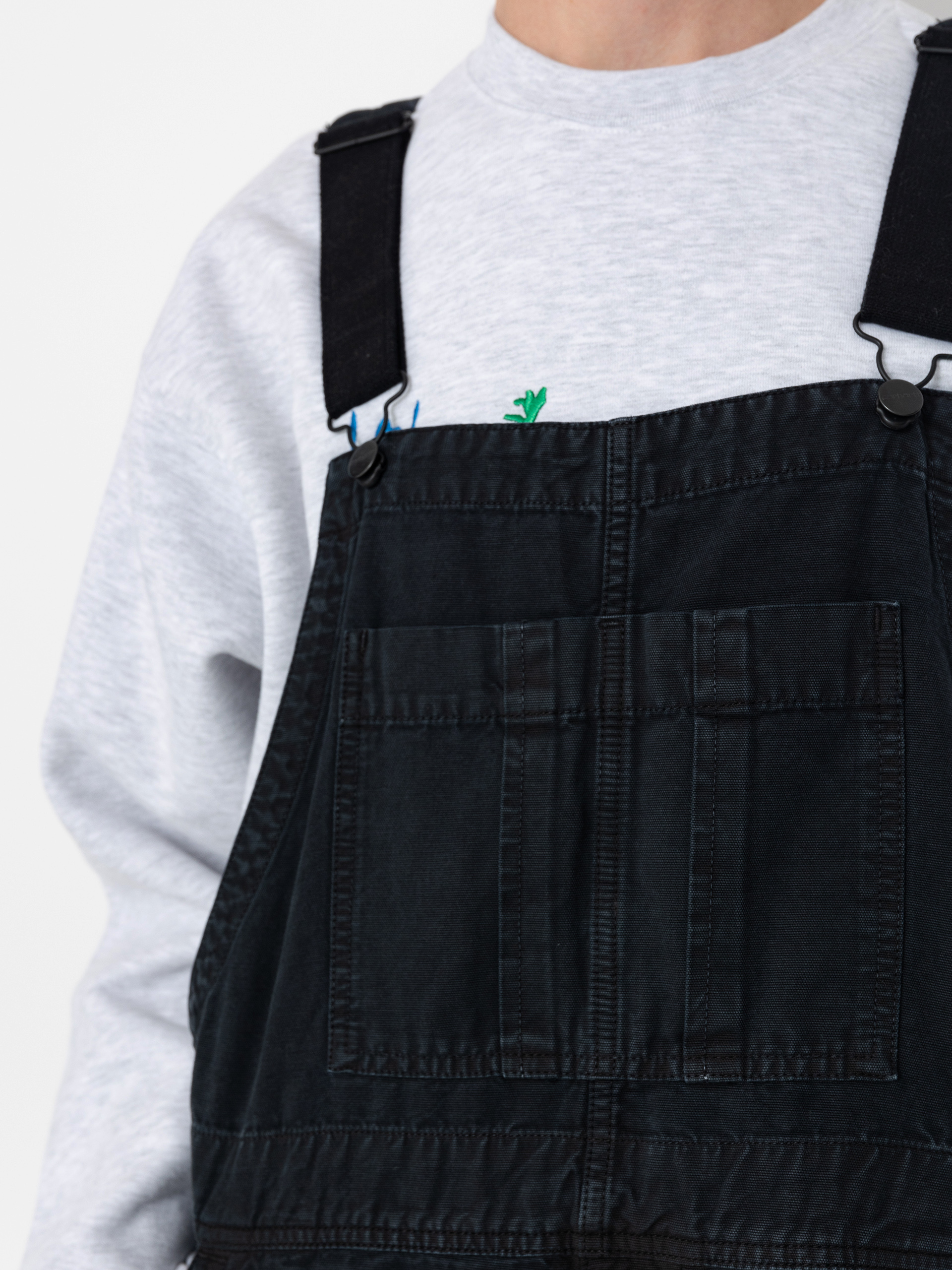 Pantaloni Carhartt WIP Cargo Bib Overall (black)