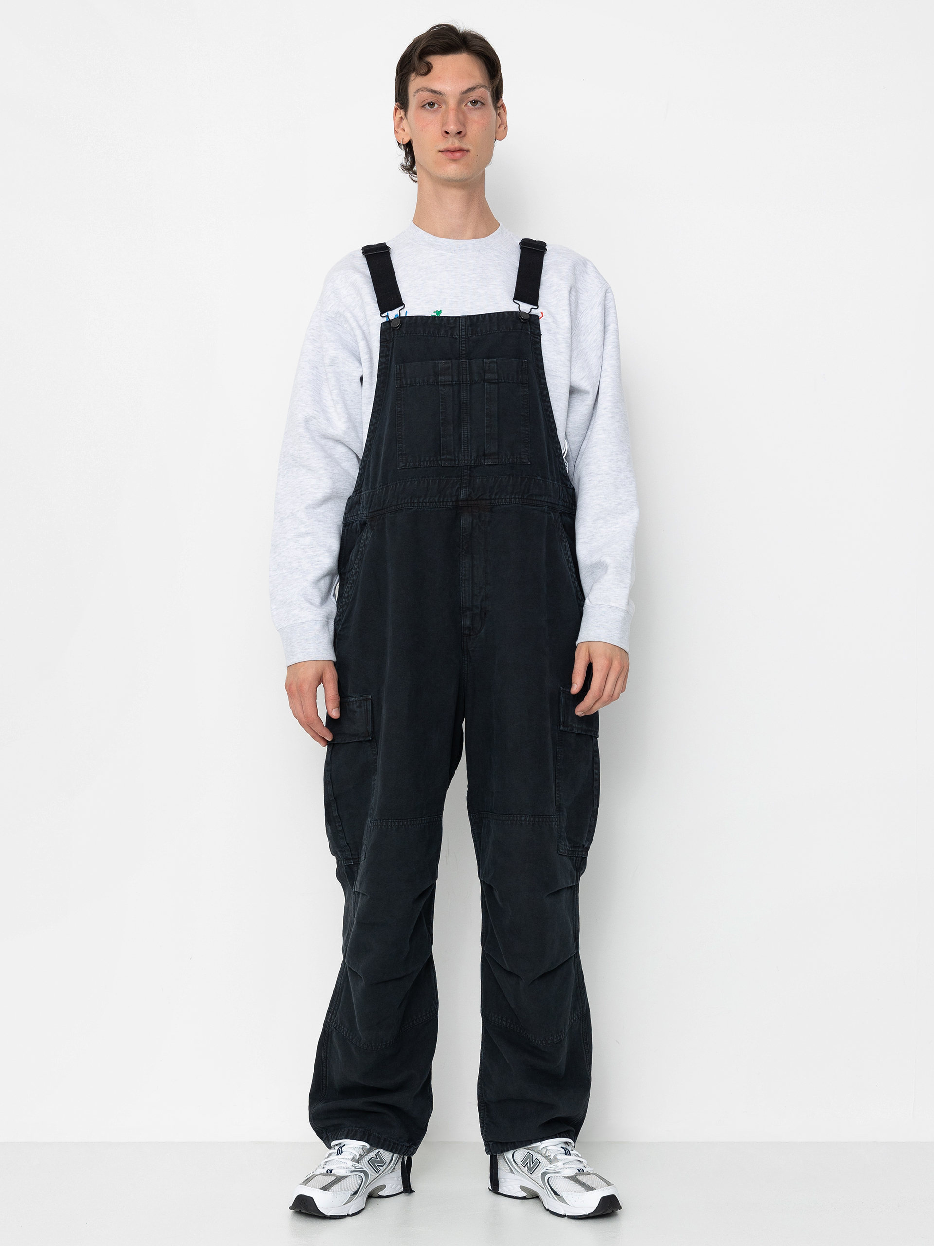 Pantaloni Carhartt WIP Cargo Bib Overall (black)