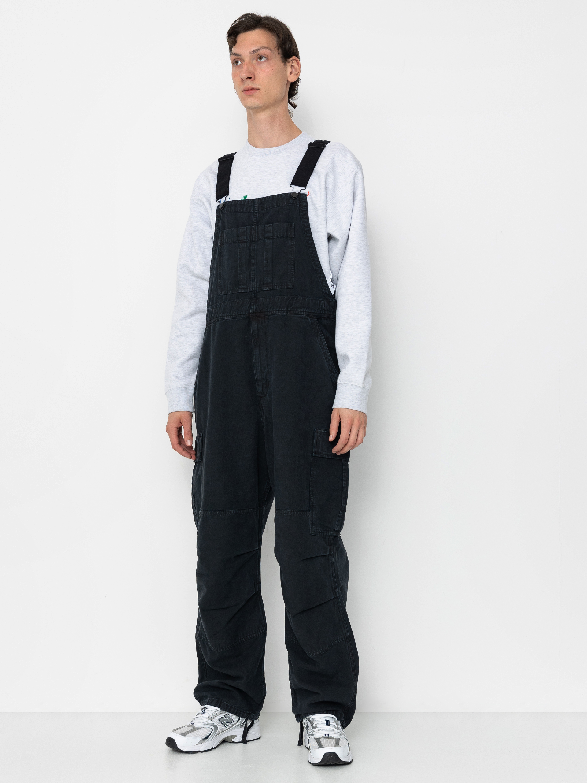 Pantaloni Carhartt WIP Cargo Bib Overall (black)