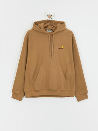 Hanorac cu glugă Carhartt WIP American Script HD (peanut)