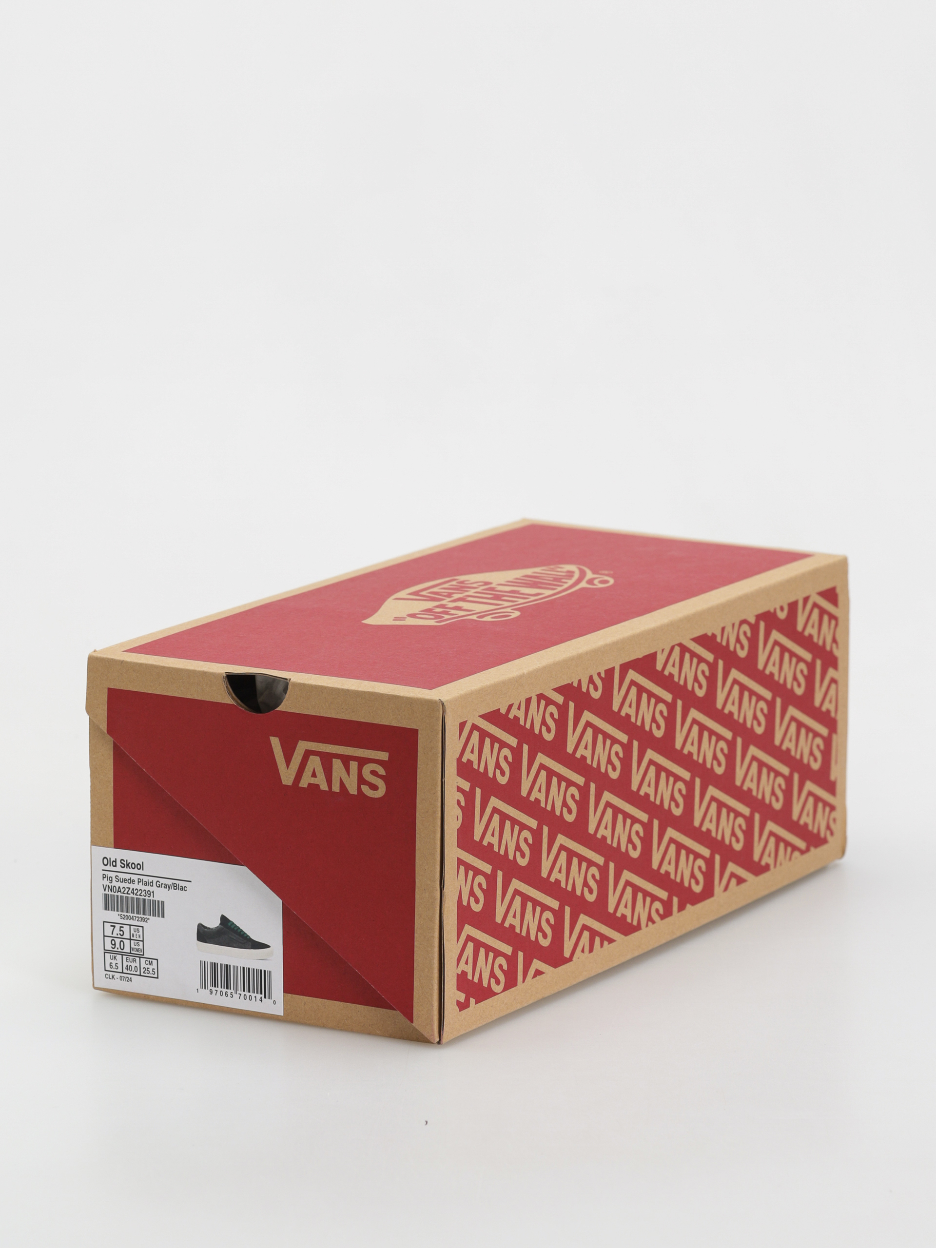 Pantofi Vans Old Skool (pig suede plaid gray/black)