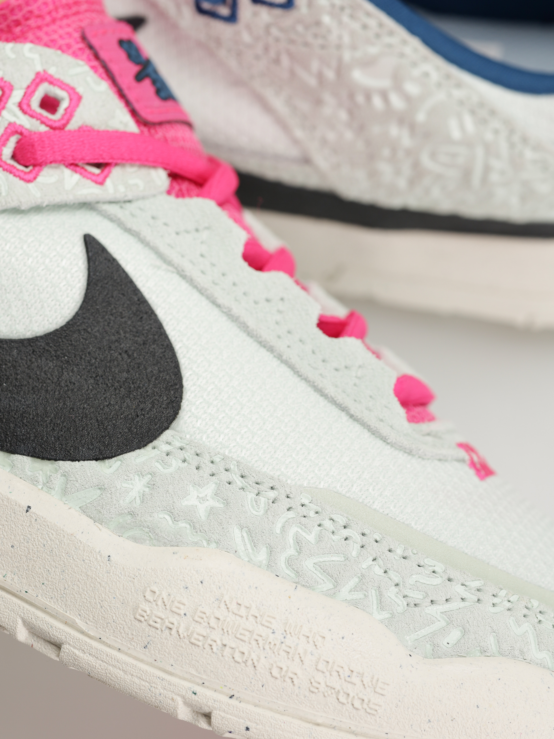 Pantofi Nike SB Day One SE JR (sail/black barely green fierce pink)