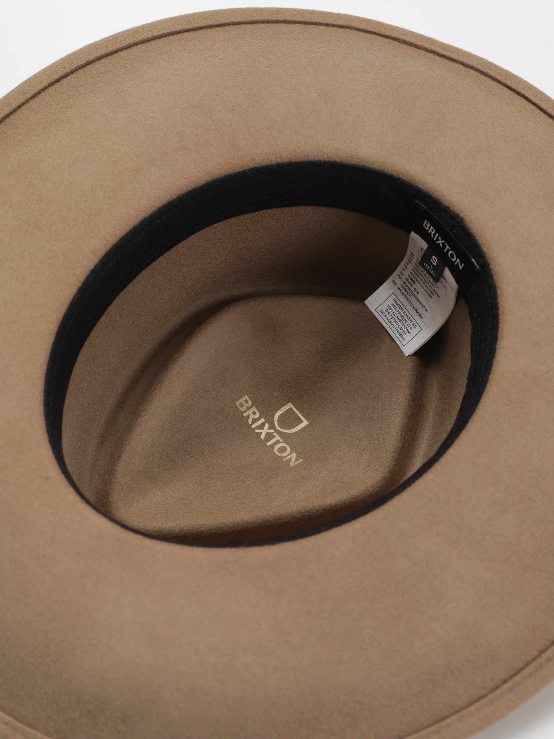 Pălărie Brixton Brenton Convertabrim Fedora (tobacco brown)