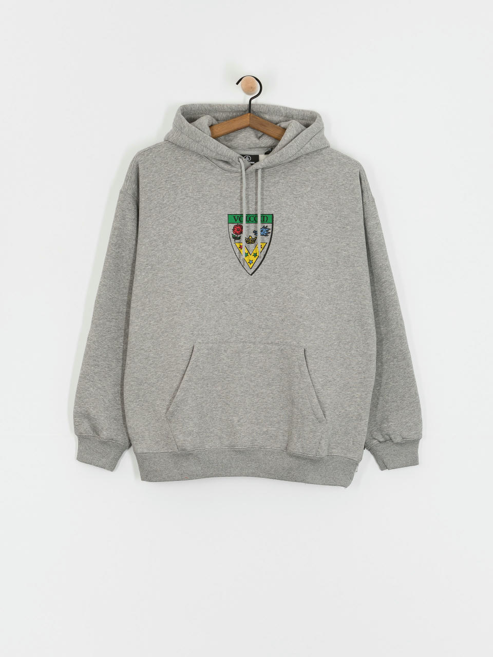 Hanorac cu glugă Volcom Fergadelic HD (heather grey)