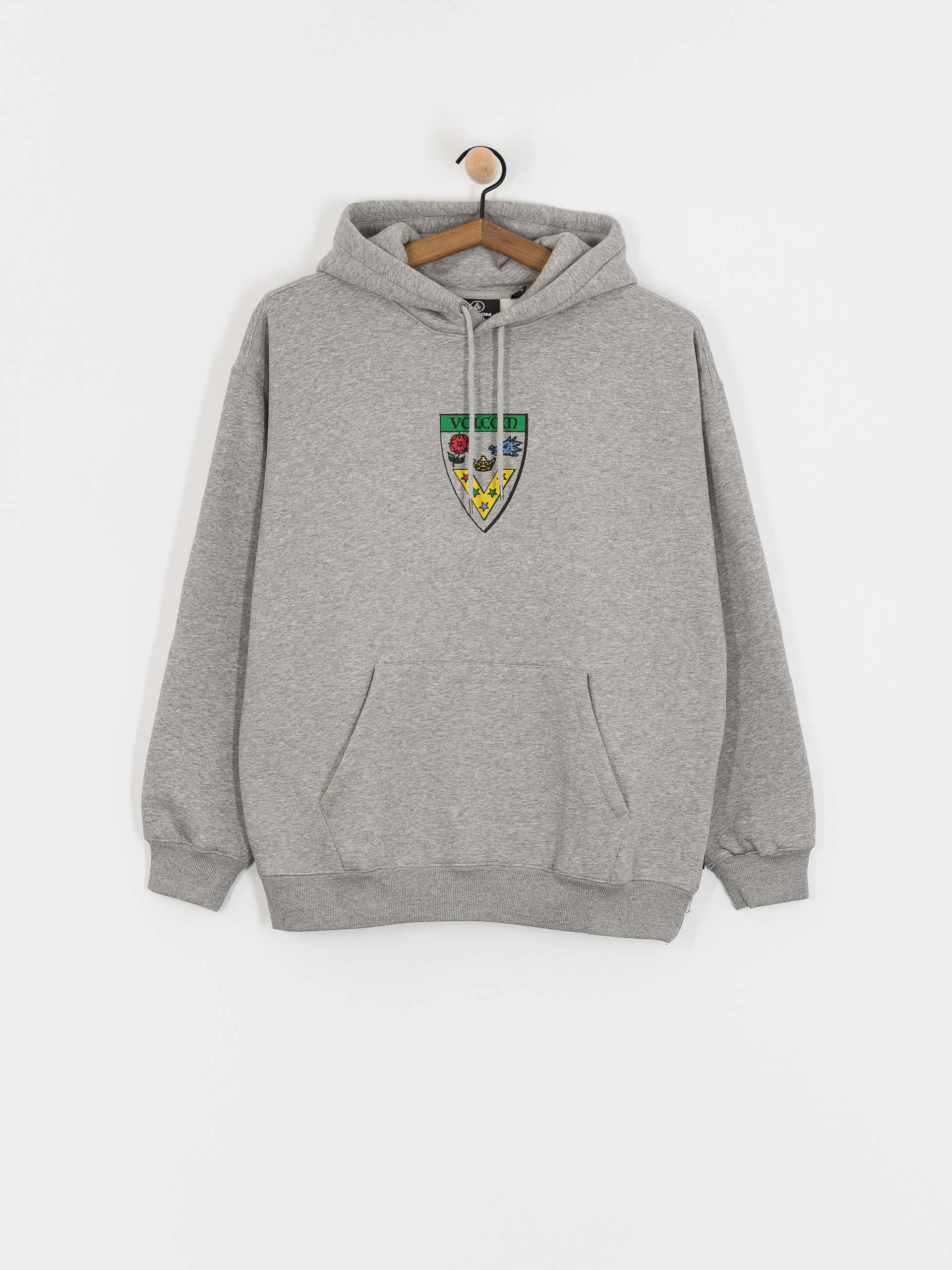 Hanorac cu glugă Volcom Fergadelic HD (heather grey)