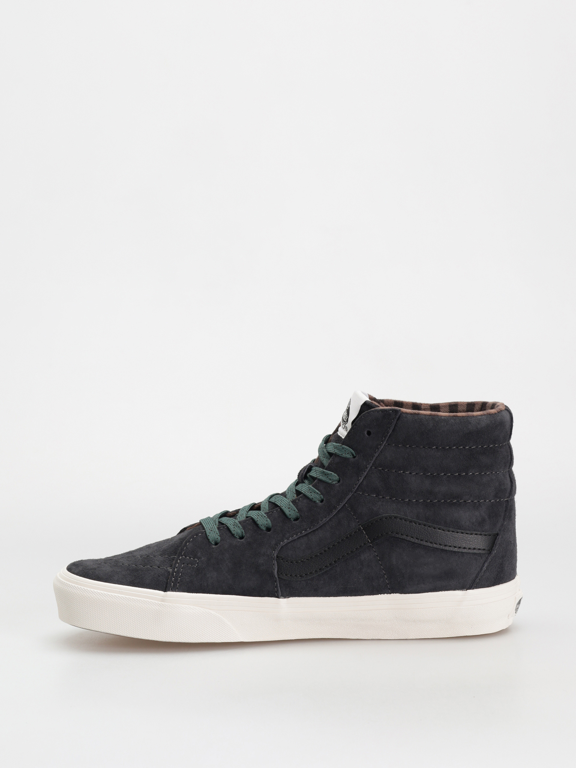 Pantofi Vans Sk8 Hi (pig suede plaid gray/black)