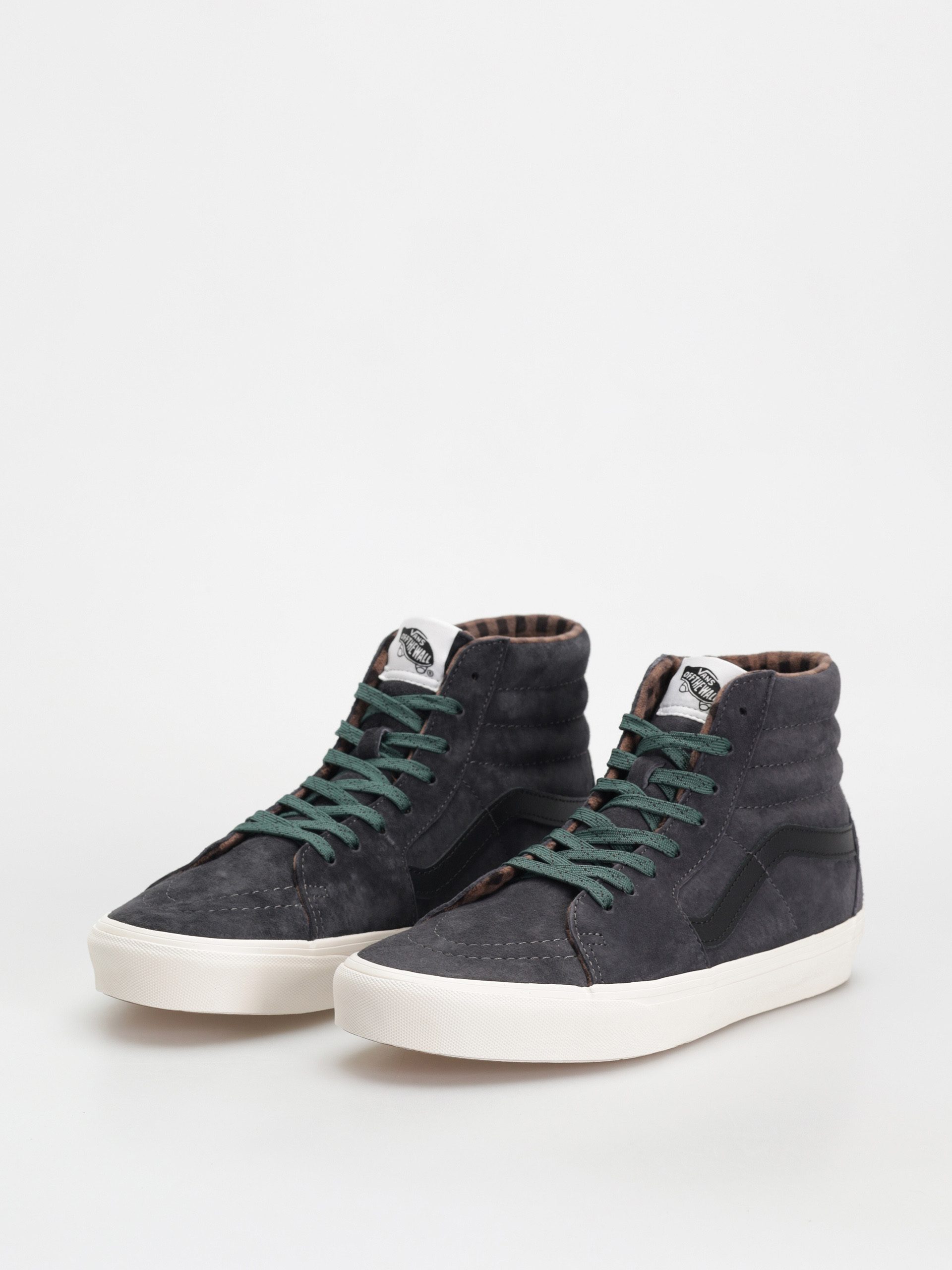 Pantofi Vans Sk8 Hi (pig suede plaid gray/black)