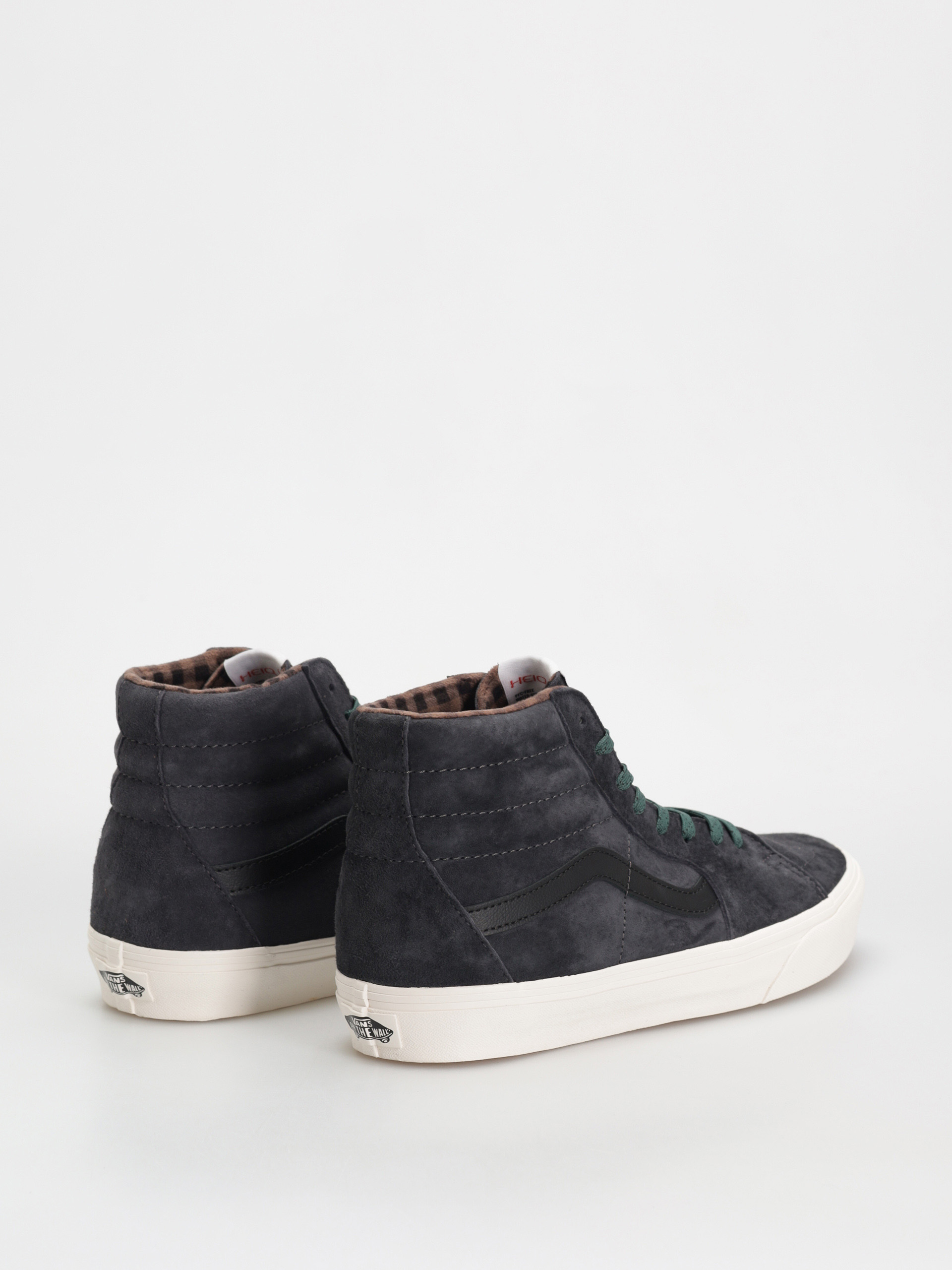 Pantofi Vans Sk8 Hi (pig suede plaid gray/black)