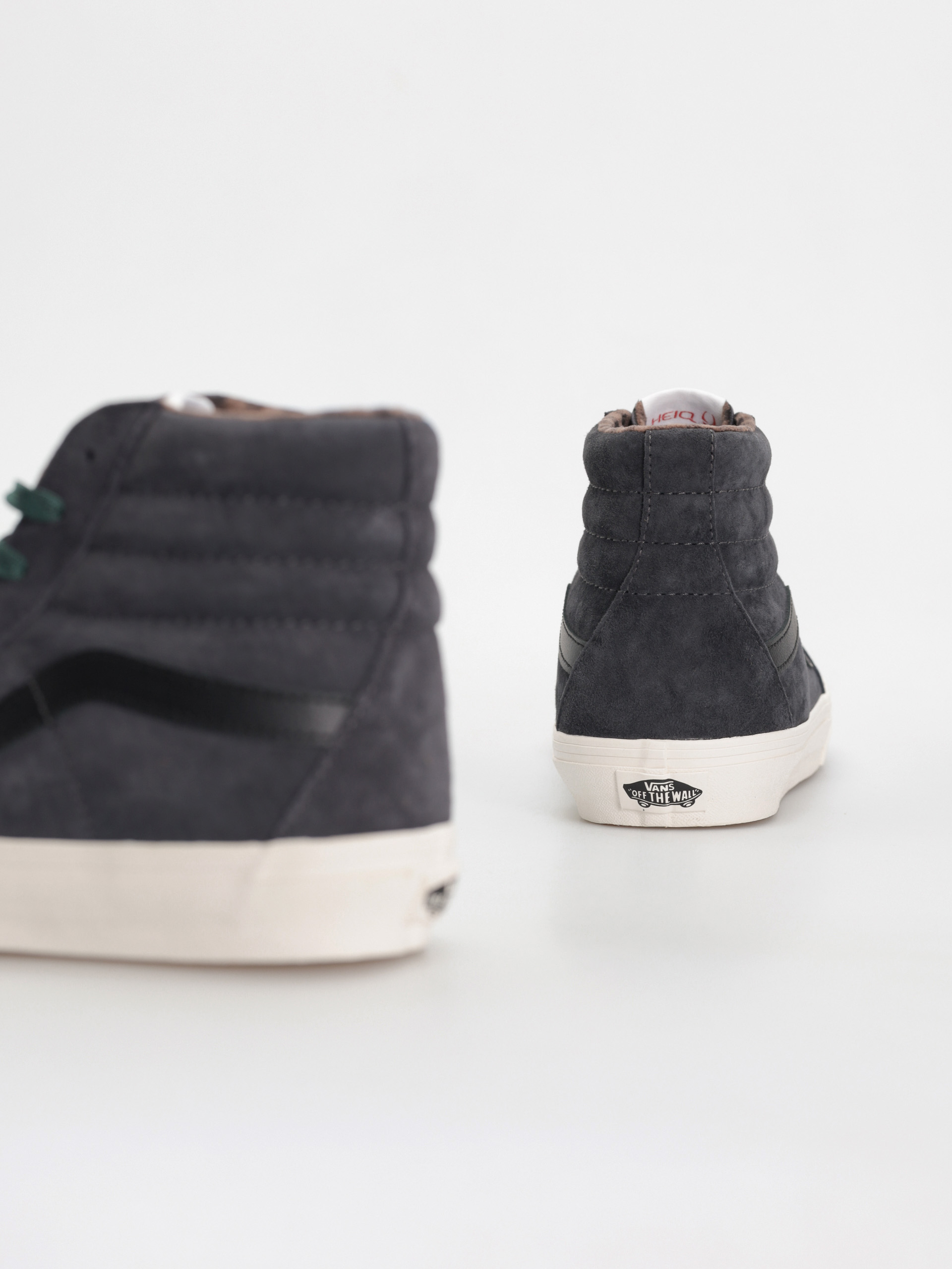 Pantofi Vans Sk8 Hi (pig suede plaid gray/black)