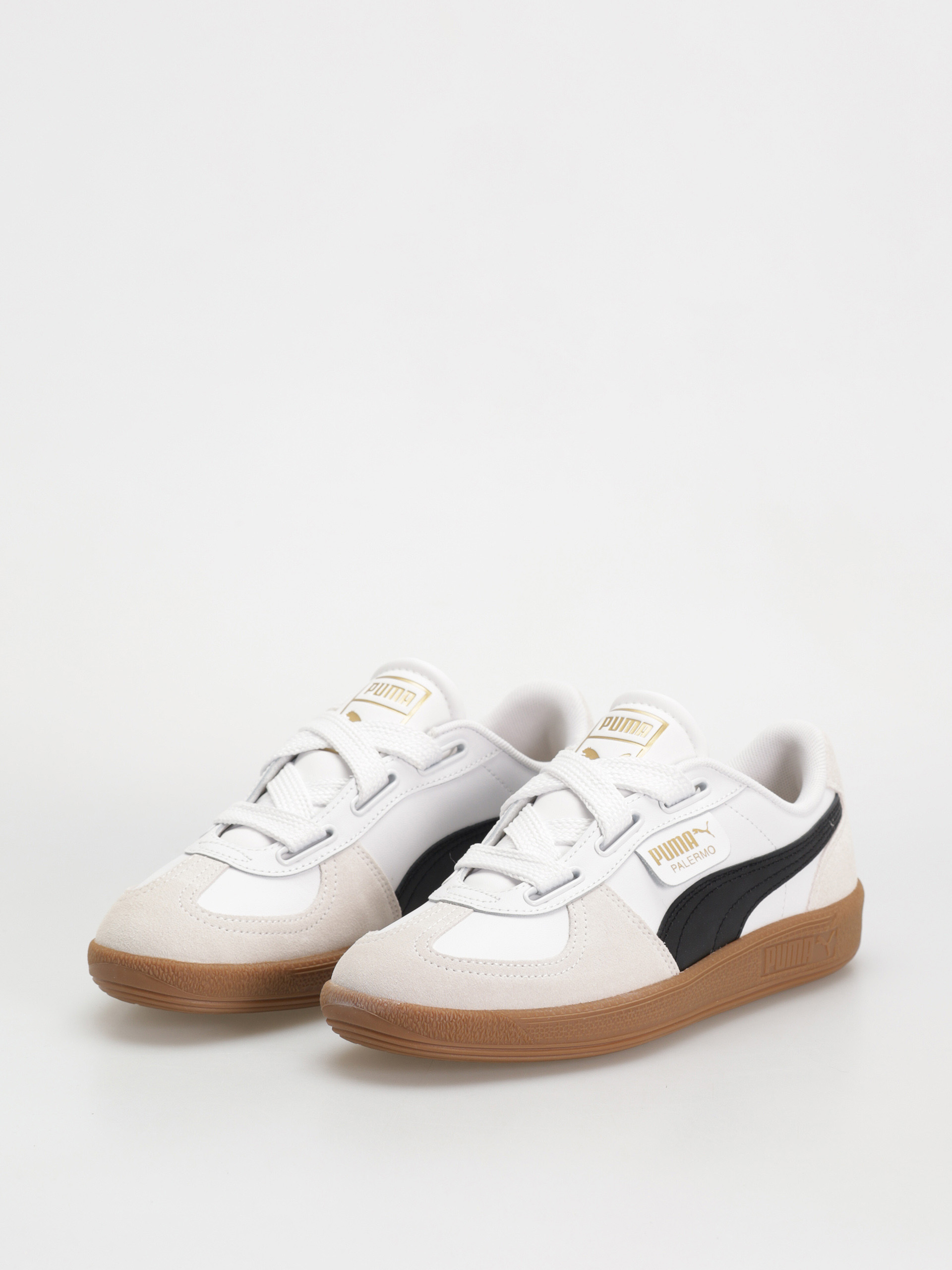 Pantofi Puma Palermo Wide Lace SD (puma white puma black)