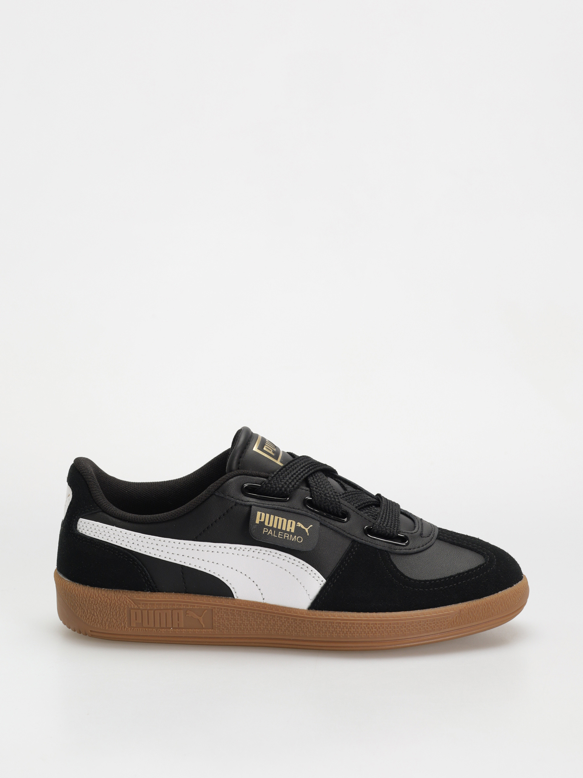 シューズ PUMA PALERMO WIDE LACE SD Pantofi Puma Palermo Wide Lace SD - negru (puma black puma white)