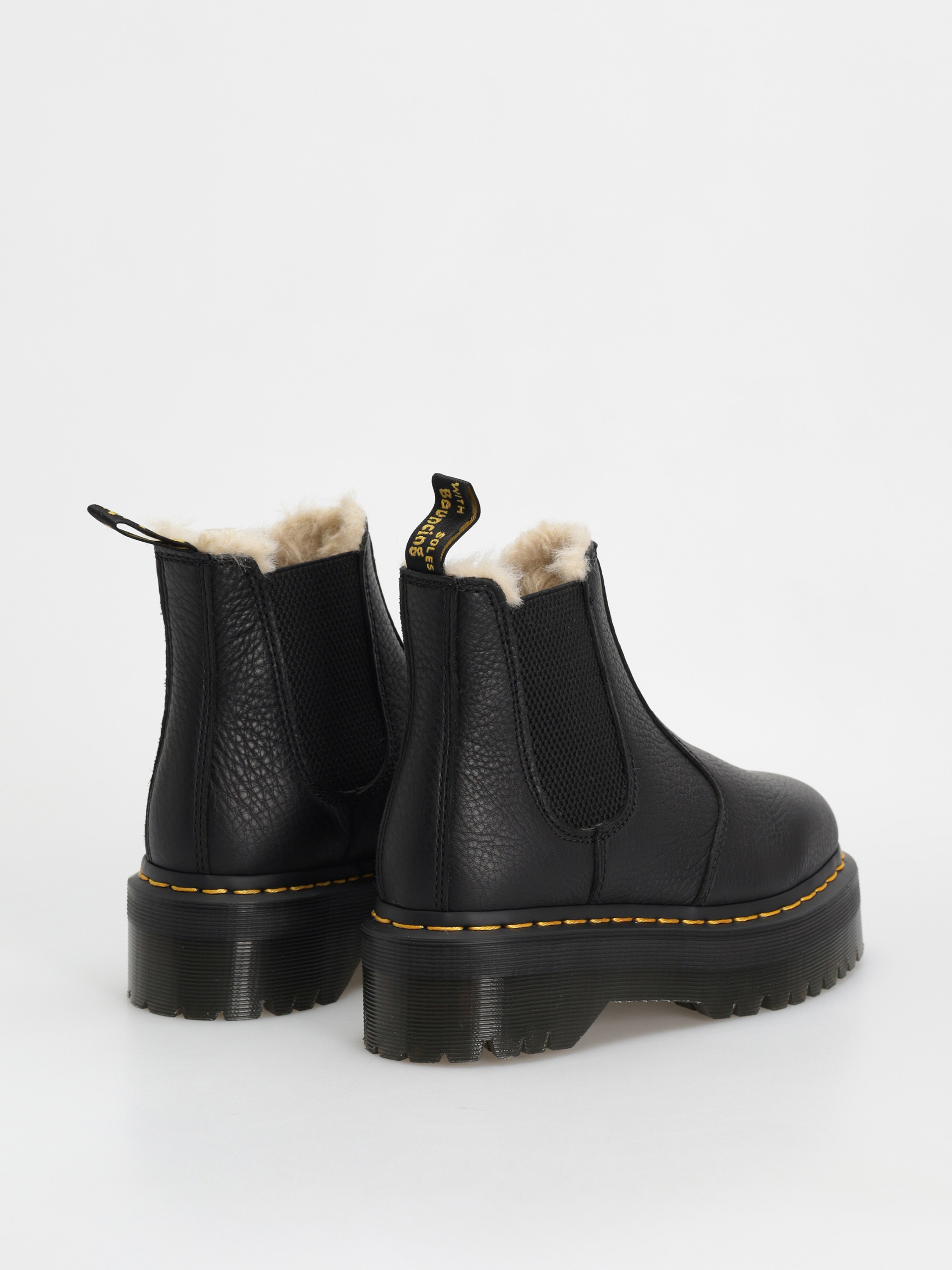 Pantofi Dr. Martens 2976 Quad Fur Lined Wmn (black pisa)