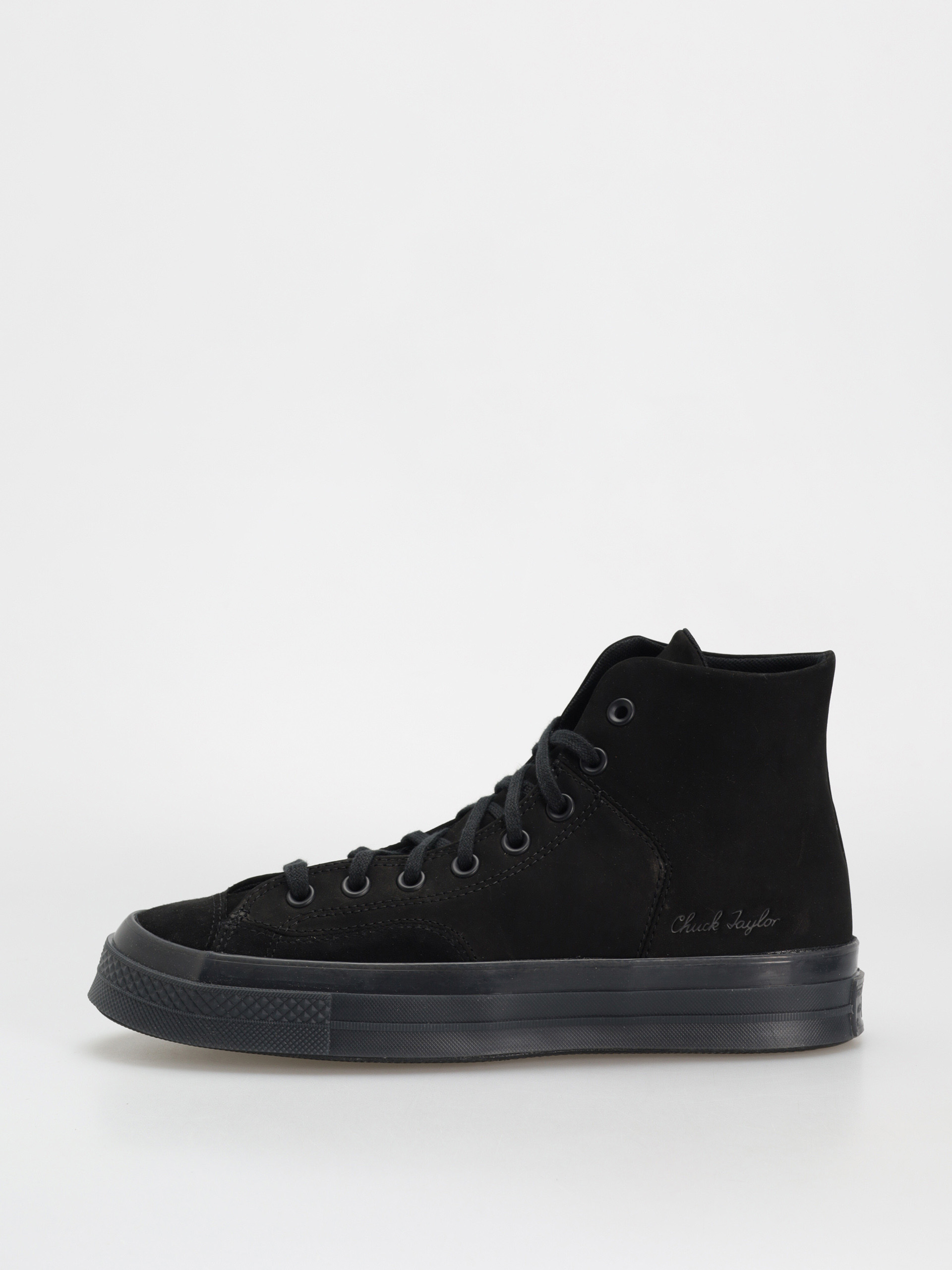 Teniși Converse Chuck 70 Hi Marquis Nubuck Suede (black/black/black)