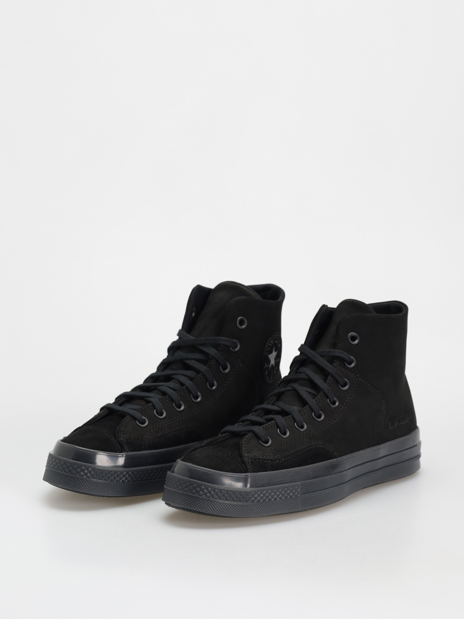 Teniși Converse Chuck 70 Hi Marquis Nubuck Suede (black/black/black)