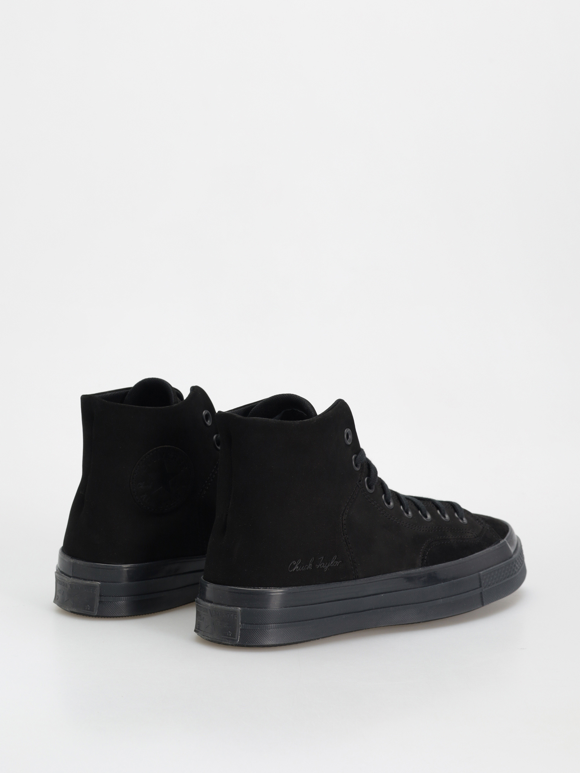 Teniși Converse Chuck 70 Hi Marquis Nubuck Suede (black/black/black)