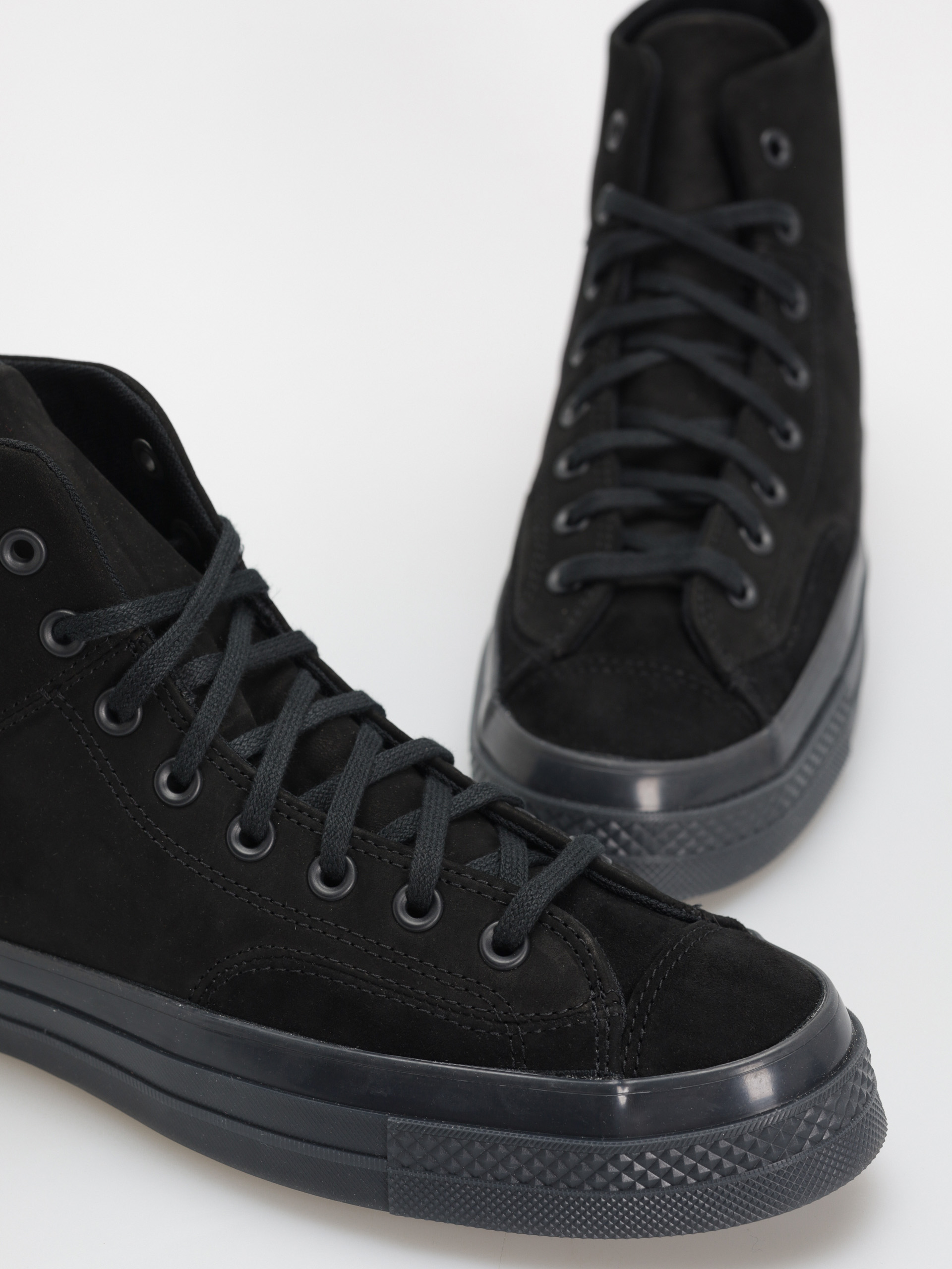 Teniși Converse Chuck 70 Hi Marquis Nubuck Suede (black/black/black)