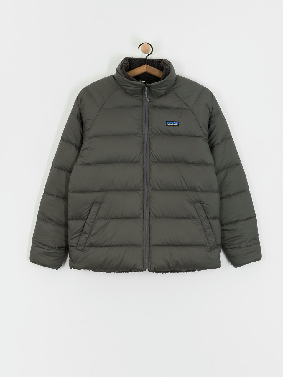 Geacă Patagonia Reversible Silent Down (forge grey)