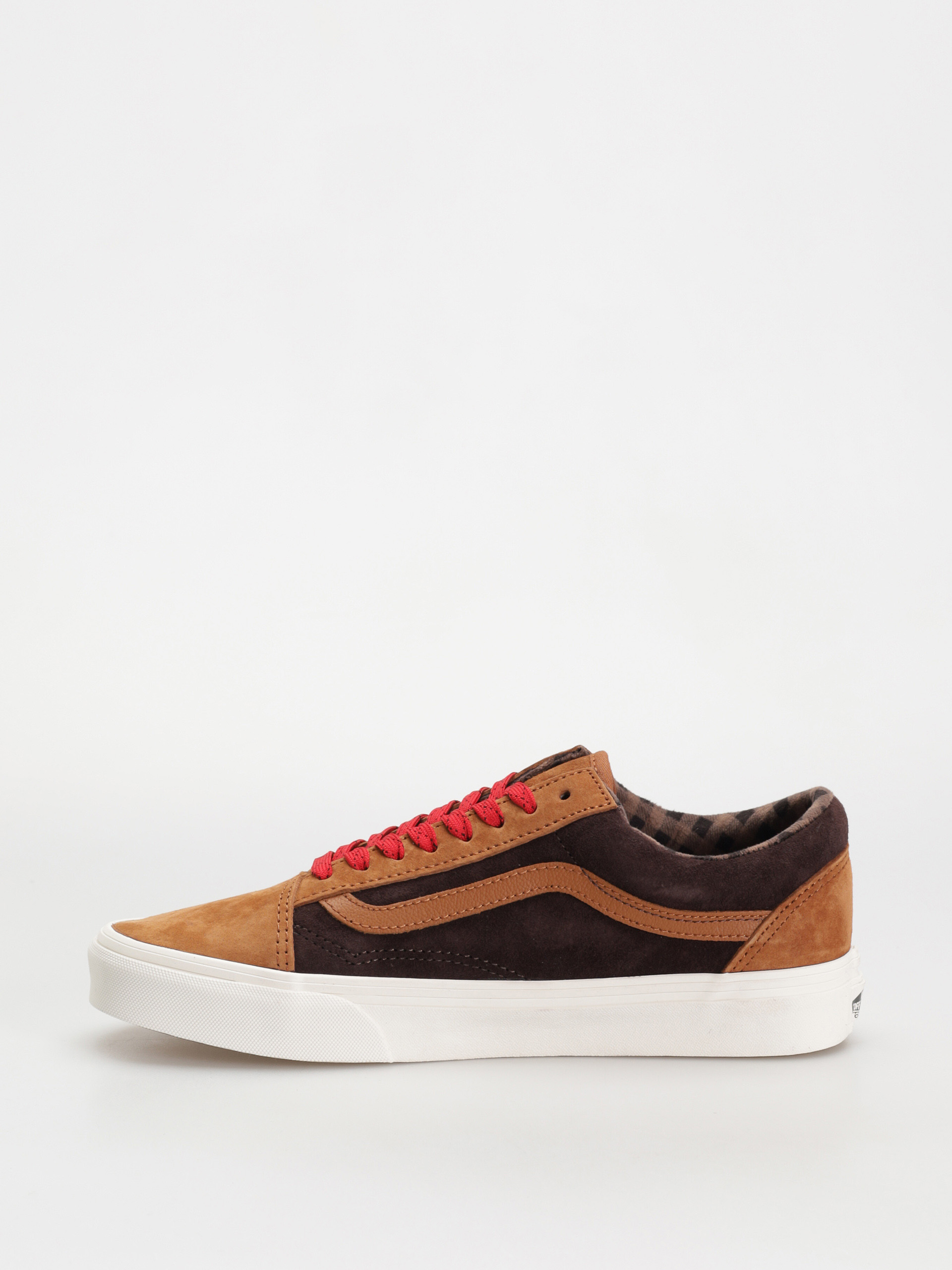 Pantofi Vans Old Skool (pig suede plaid glazed ginger)