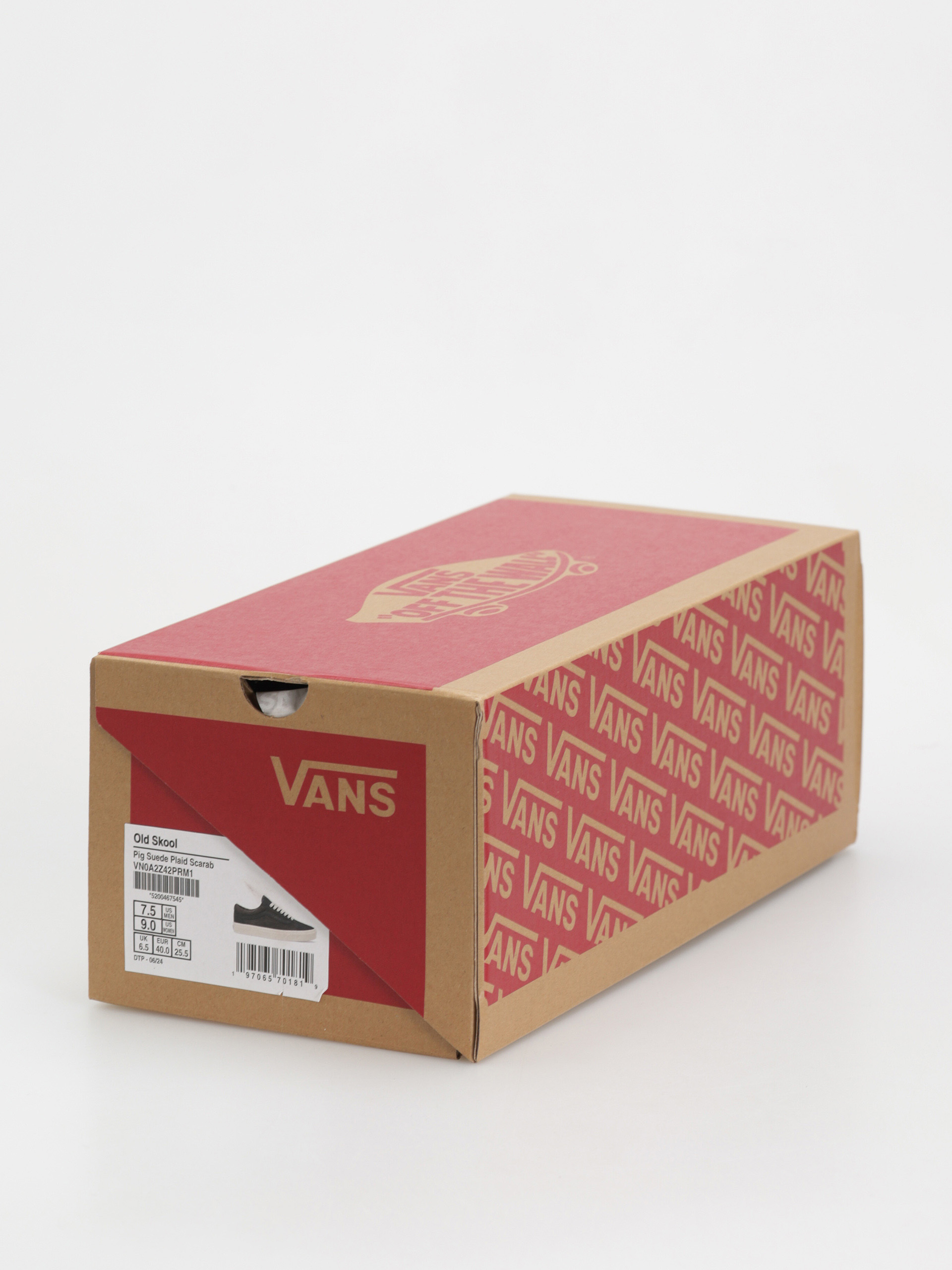 Pantofi Vans Old Skool (pig suede plaid scarab)