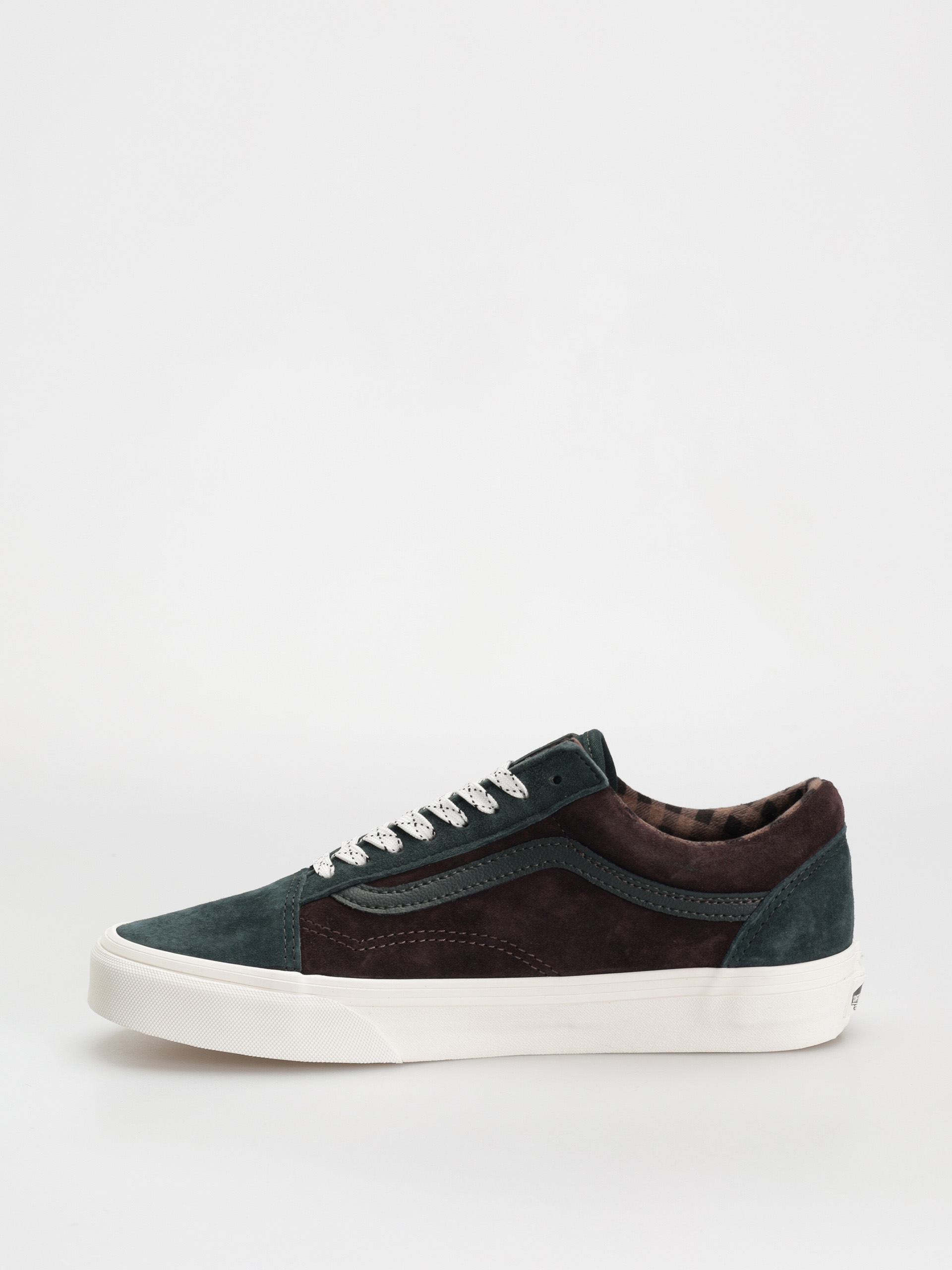 Pantofi Vans Old Skool (pig suede plaid scarab)