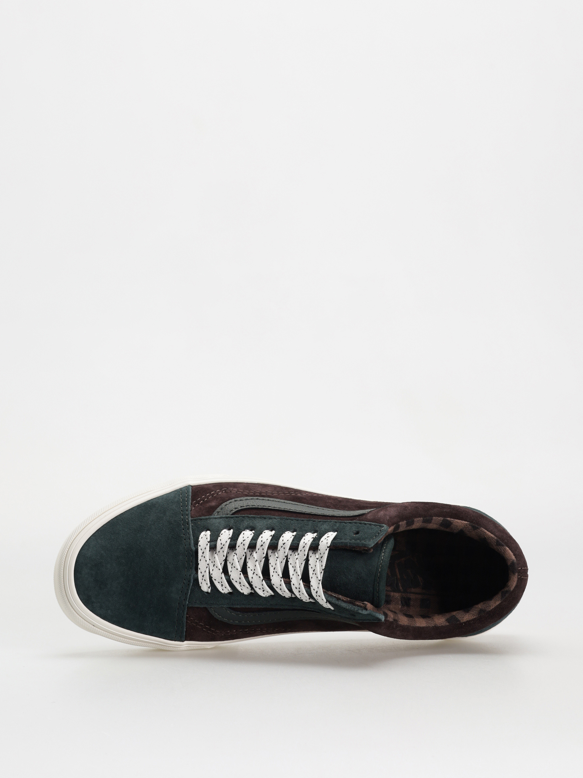 Pantofi Vans Old Skool (pig suede plaid scarab)
