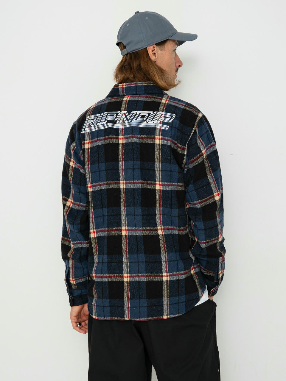 Cămașă RipNDip Robo Button Up Flannel (navy)