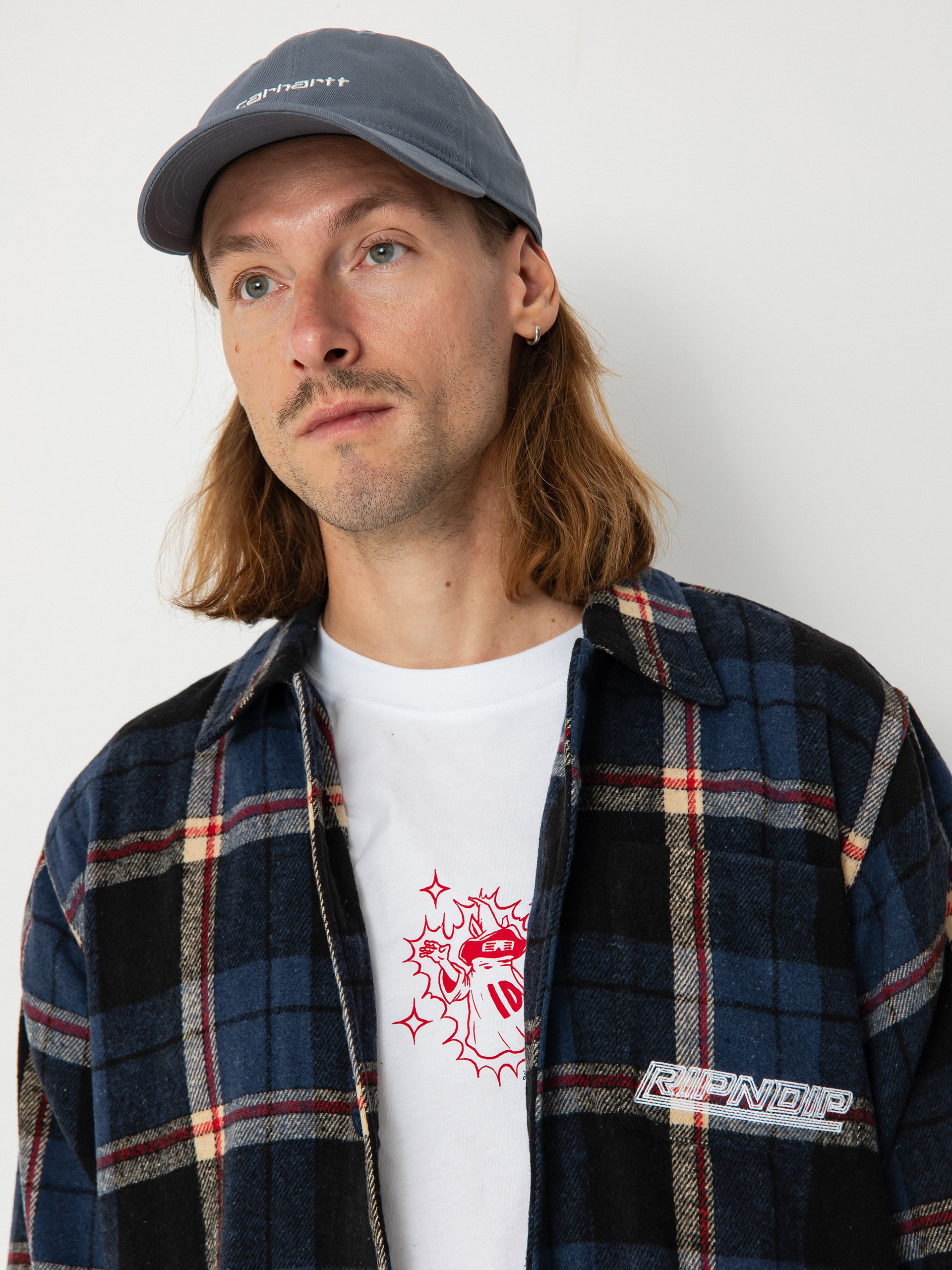 Cămașă RipNDip Robo Button Up Flannel (navy)