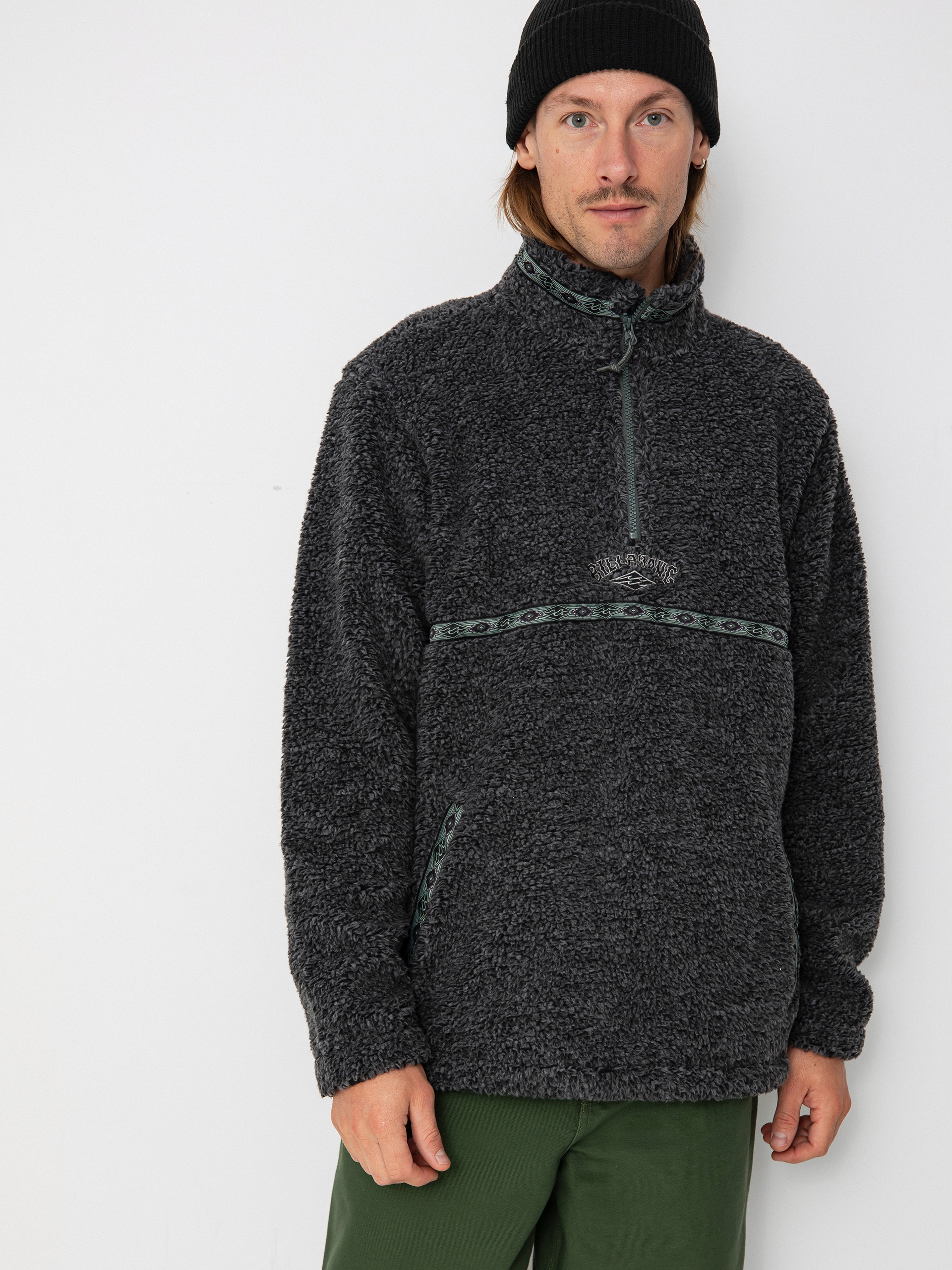 Hanorac din fleece Billabong Boundary Tombstone (black heather)