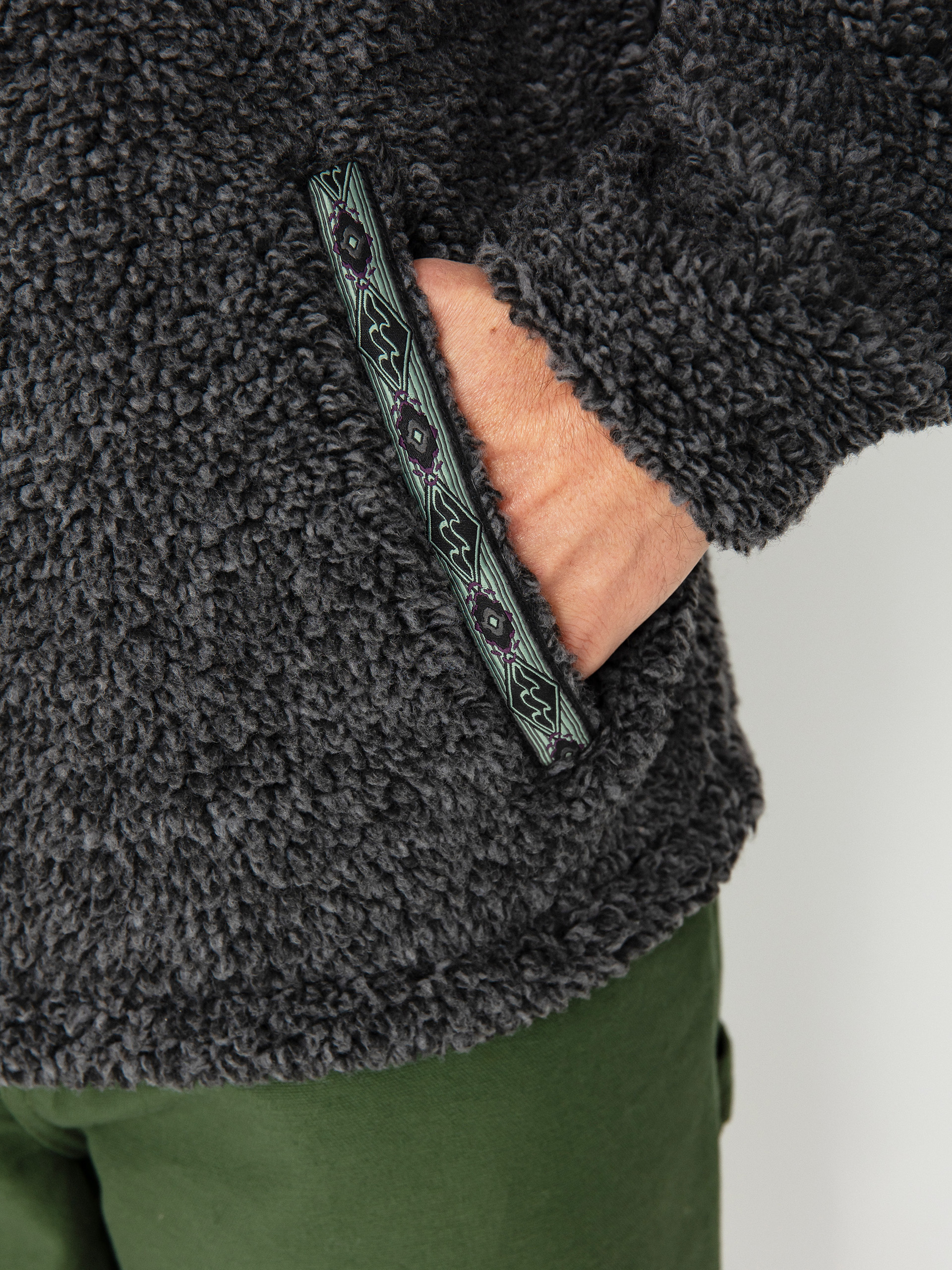 Pentru bărbați Hanorac din fleece Billabong Boundary Tombstone (black heather)