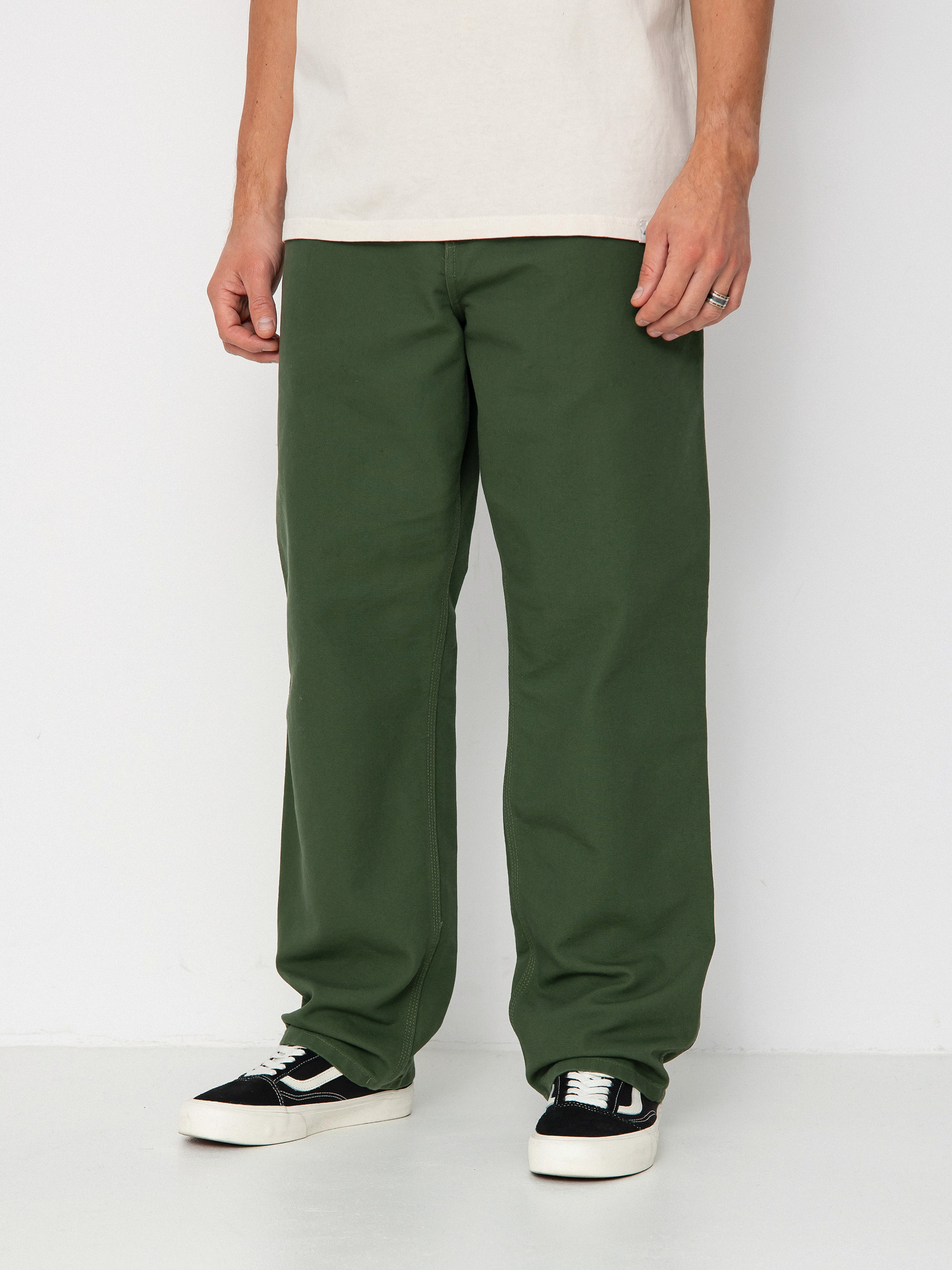 Pantaloni Carhartt WIP Single Knee (tarragon)